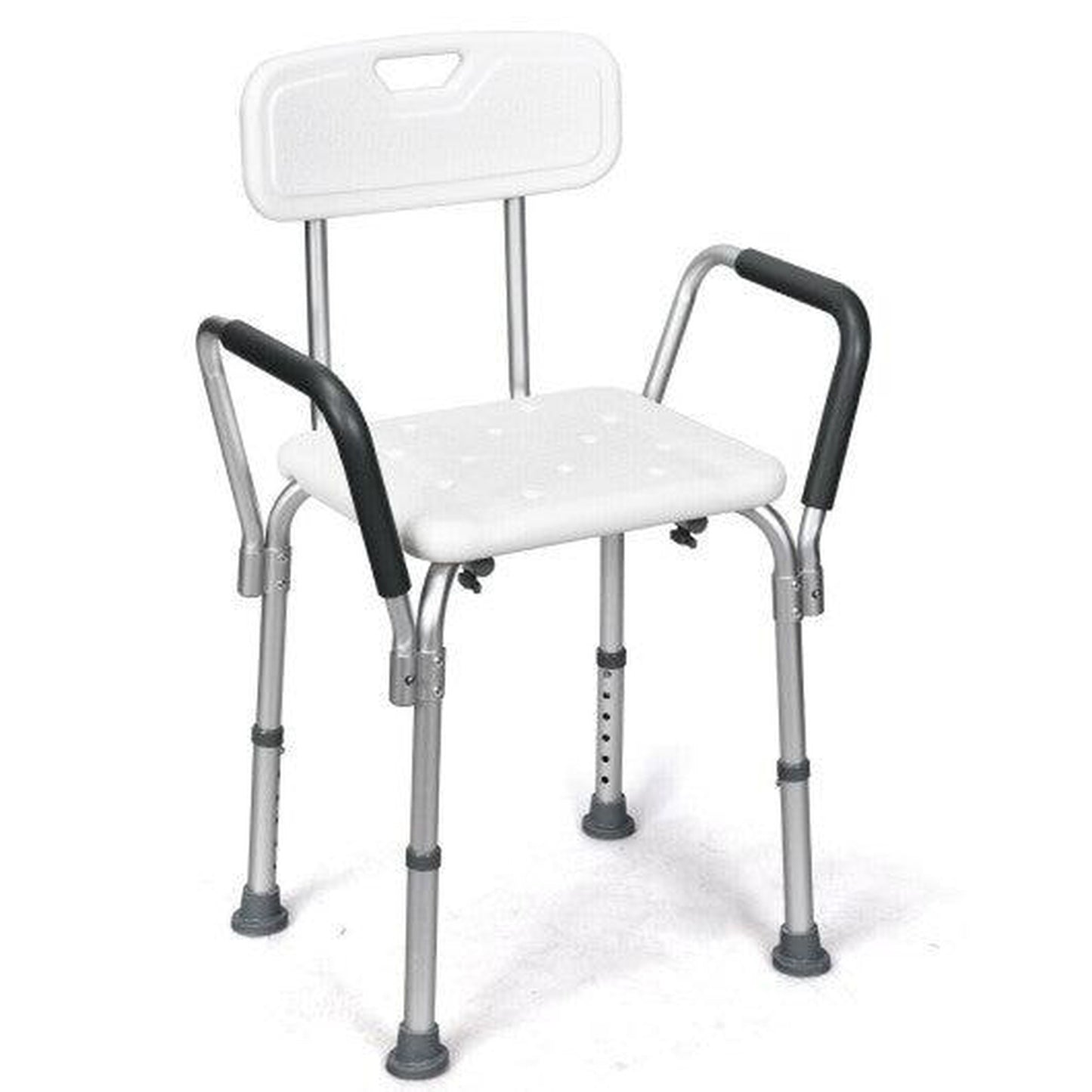 Costway 6 Adjustable Height Safety Bathtub Shower Chair with 330lbs Large Weight Capacity