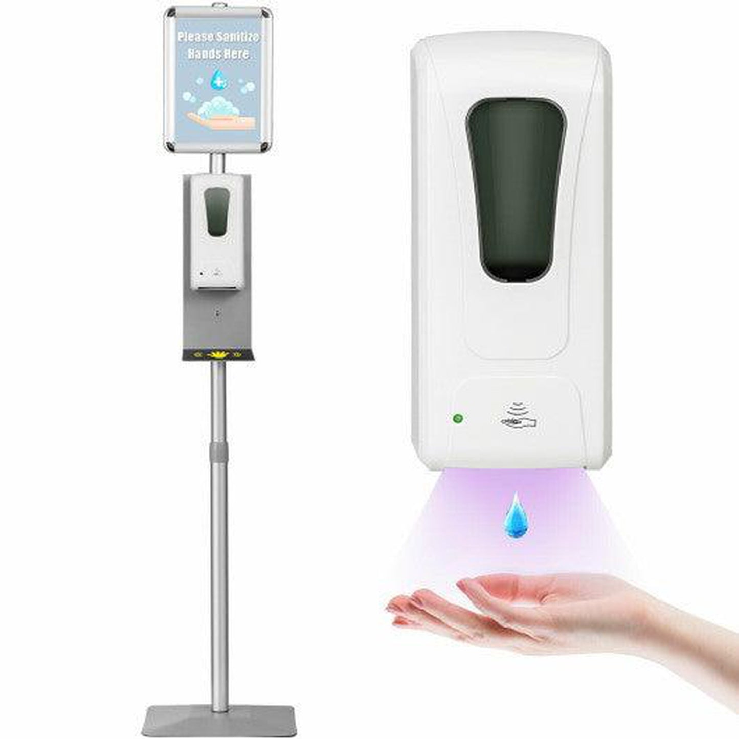 Costway Automatic Touchless Soap Dispenser with Sign Board
