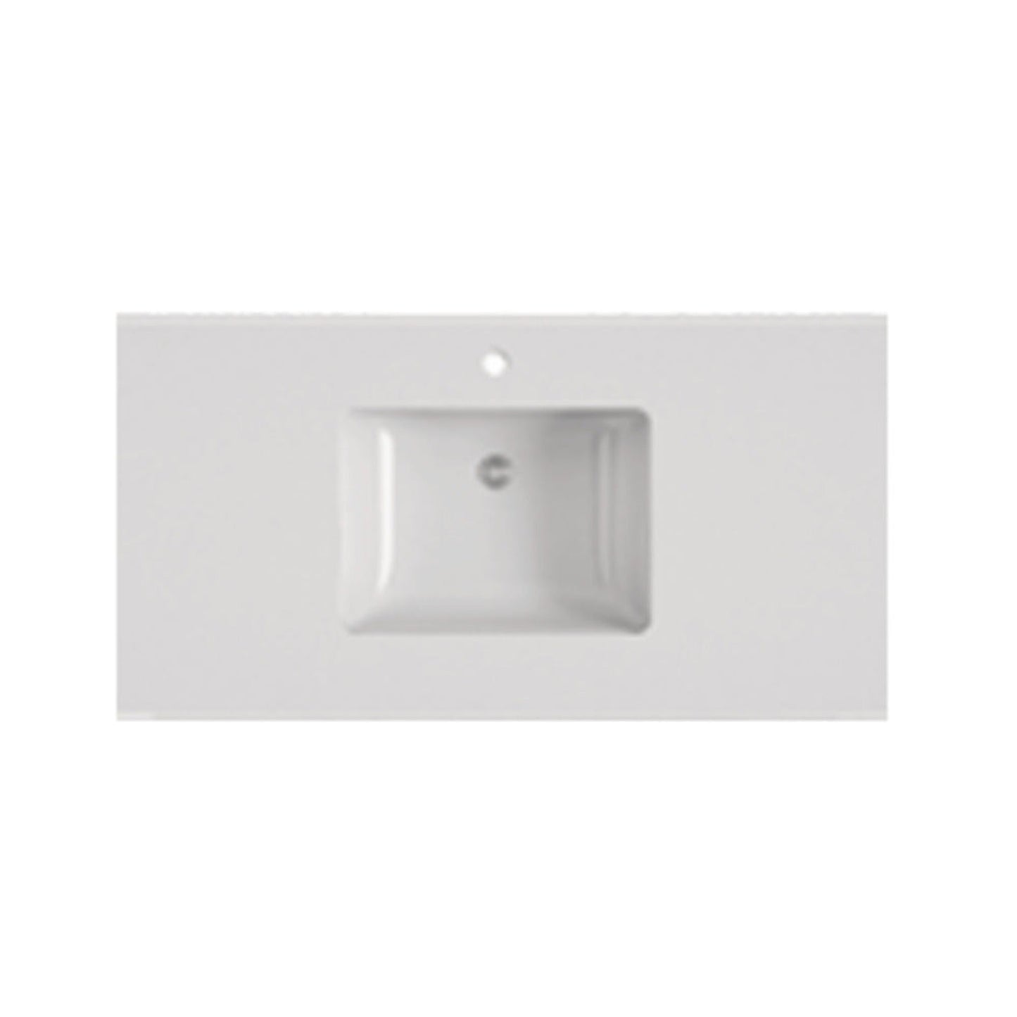 DM Bath 43" Grey Expo Quartz Countertop with OXFORD Undermount Sink