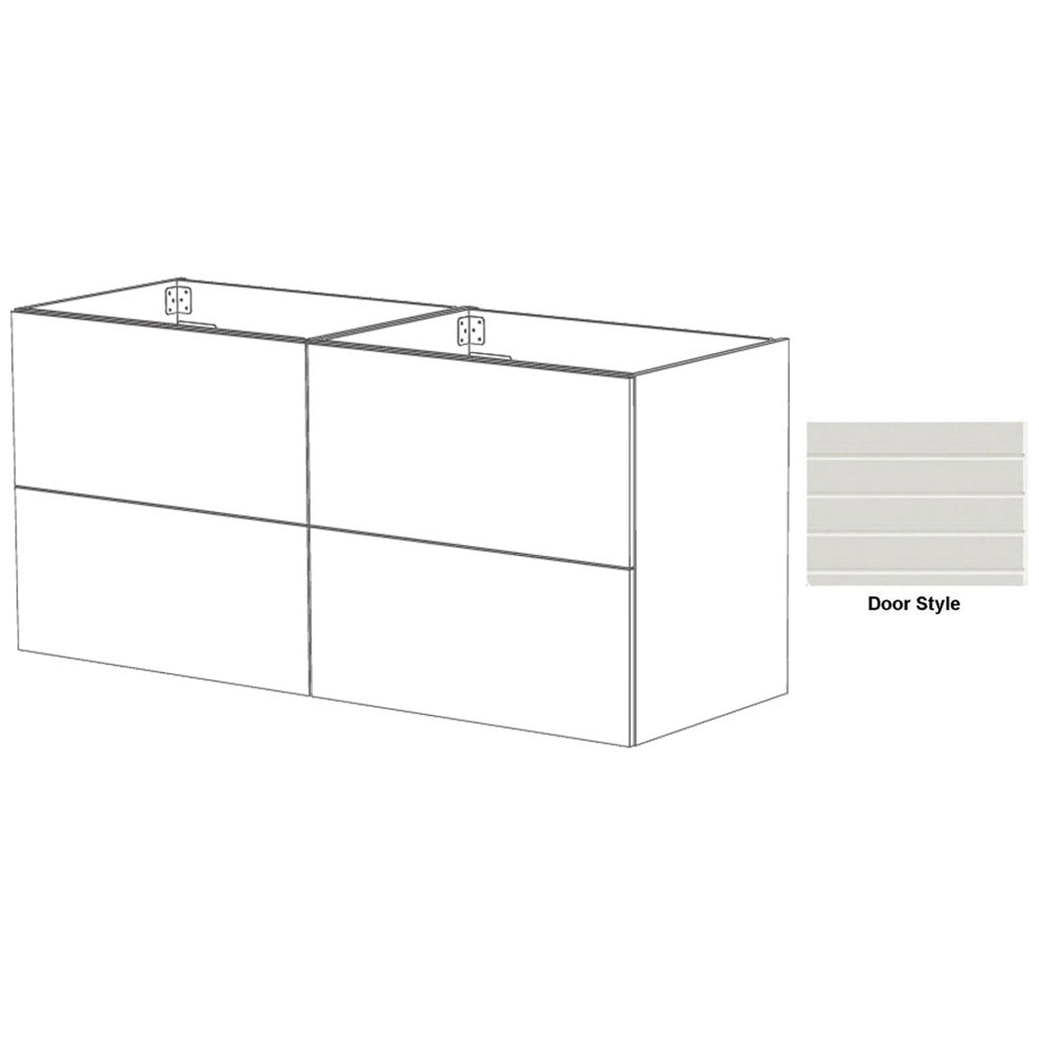 DM Bath MAX Combo 48" Light Greige Finish Floating Bathroom Vanity Mod ...