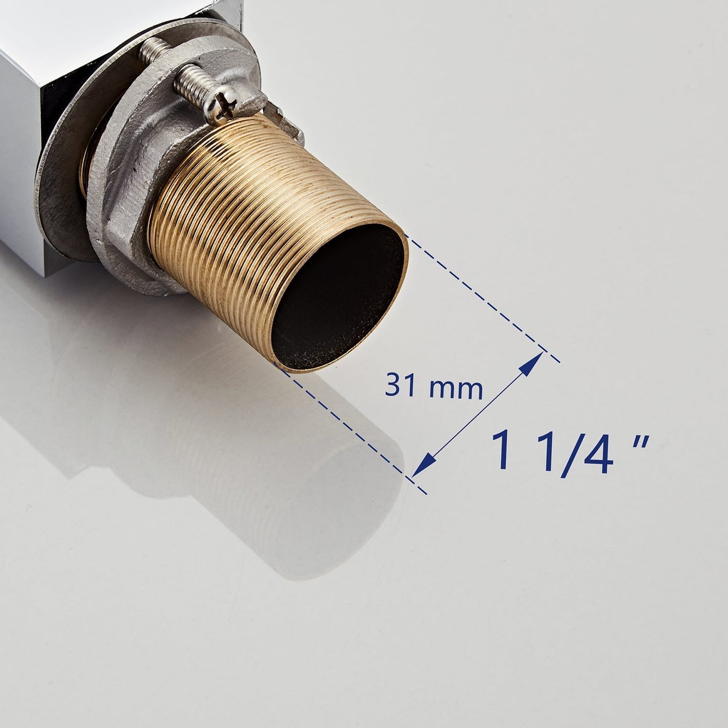 DeerValley Ally Chrome Brass Waterfall Bathroom Faucet