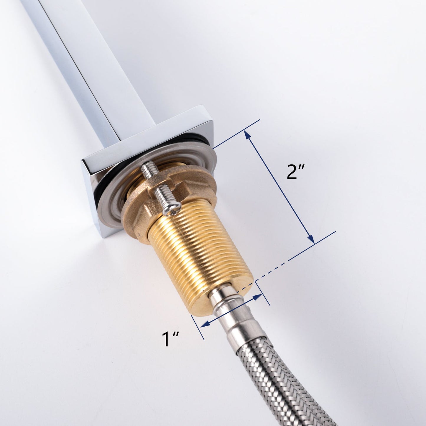 DeerValley Dynasty Chrome Brass Widespread Bathroom Faucet