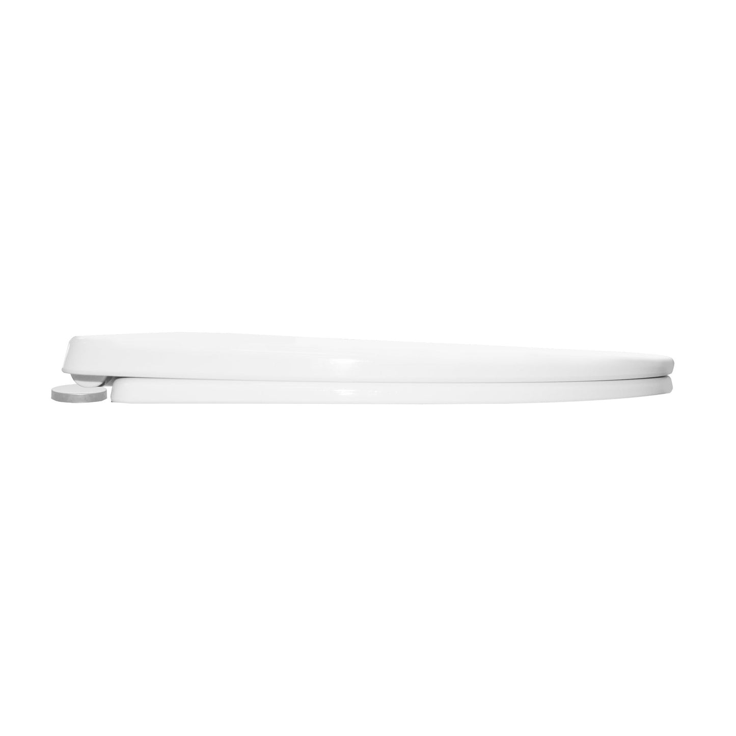 DeerValley Quick-Release Slow-Close Elongated White Polypropylene Toilet Seat (Fit with DV-2F52531)