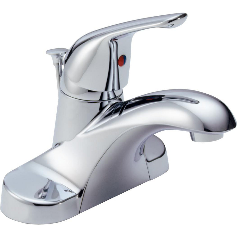 Delta Foundations® B510LF Single Handle Centerset Chrome Faucet