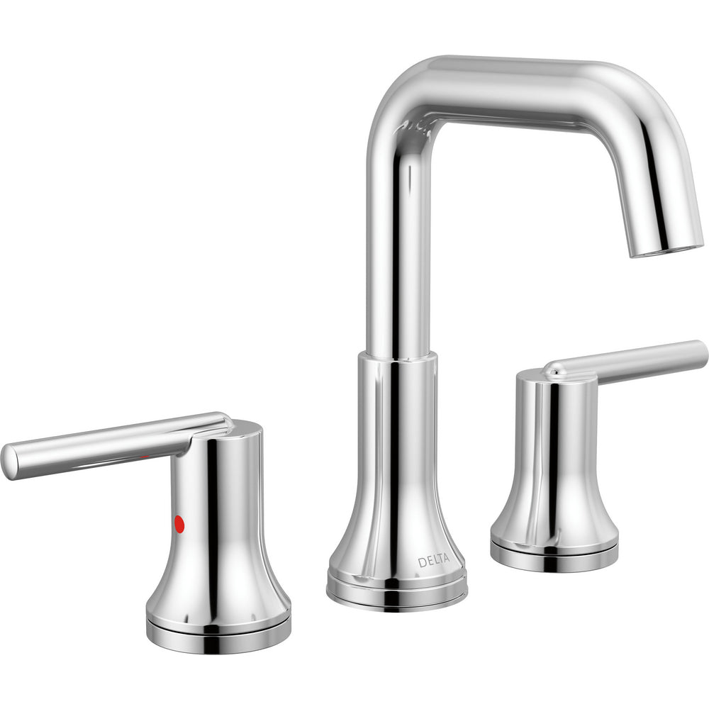 Delta Trinsic® 3554-MPU-DST Two Handle Widespread Chrome Bathroom Faucet