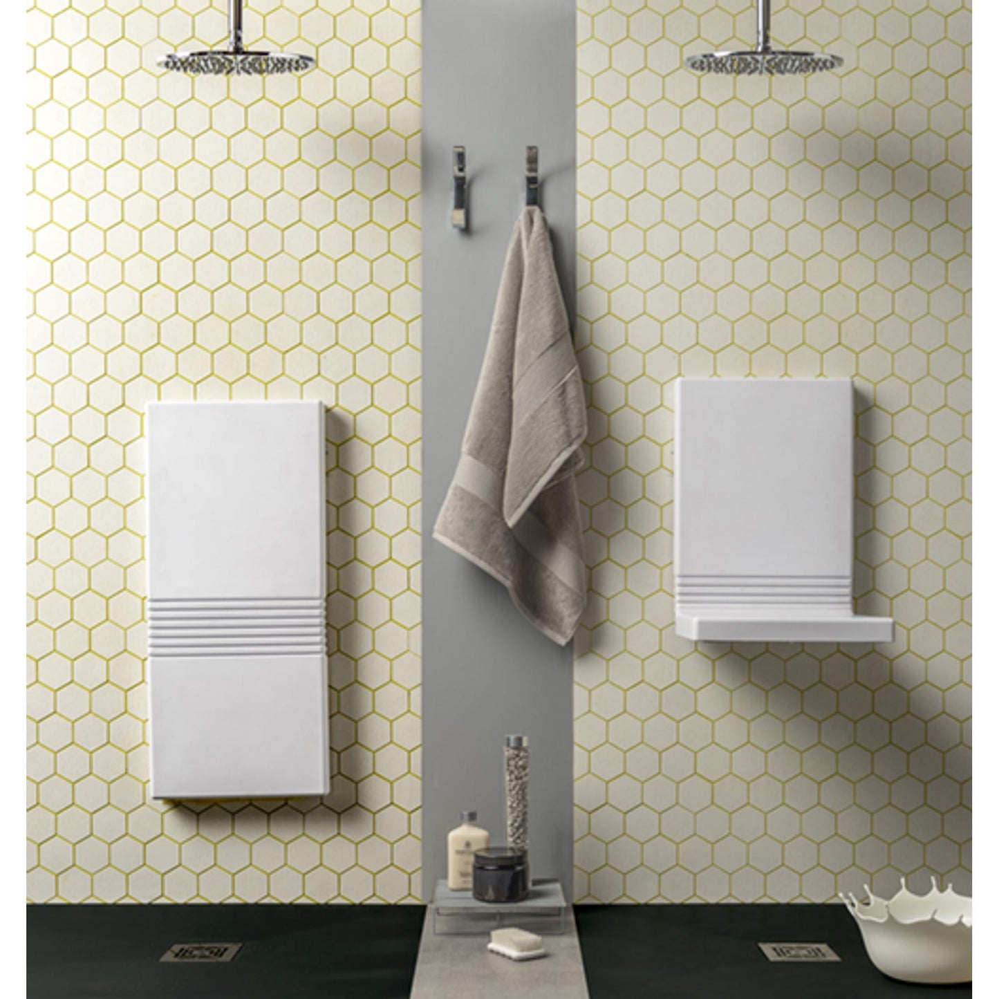 Design By Intent - Ever Life Designs Tuck 15" Soft White Polyurethane Fold Down Shower Seat