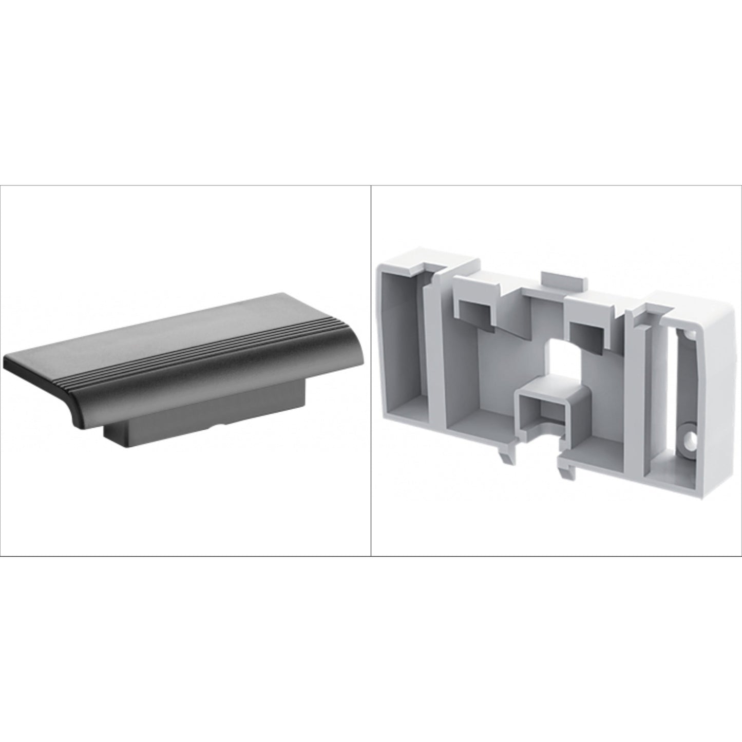 Design By Intent - Pellet Innovato 2pcs Kit Gray Shower Shelf and Bracket