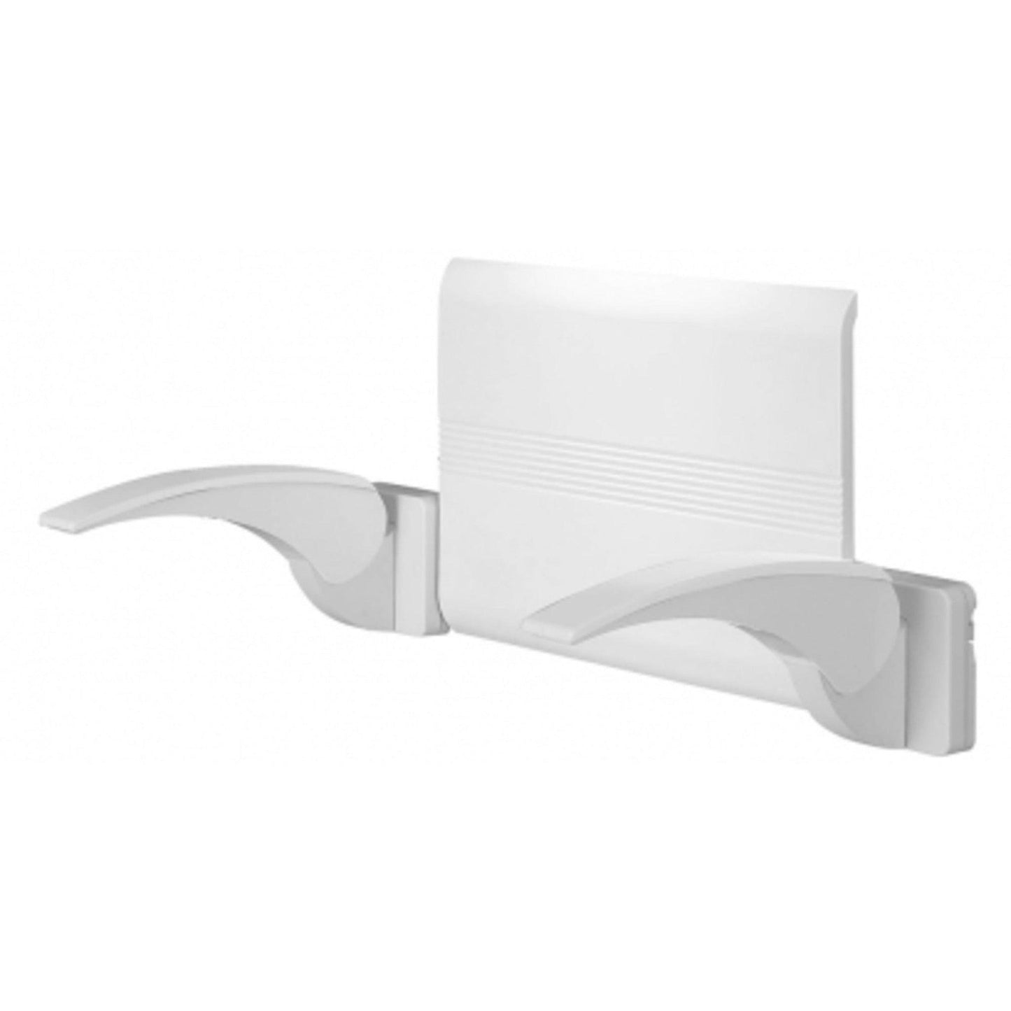 Design By Intent - Pellet Innovato White Shower Bench and Back Rest Set