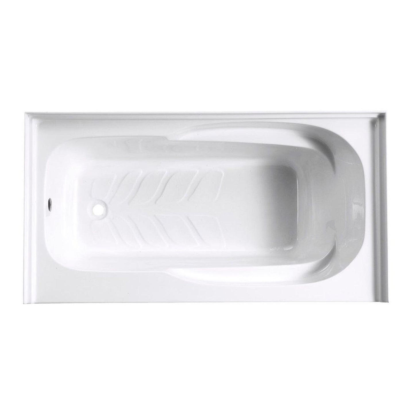 Domain Cabinets Lisbon 60" x 32" Freestanding White Ceramic Bathtub