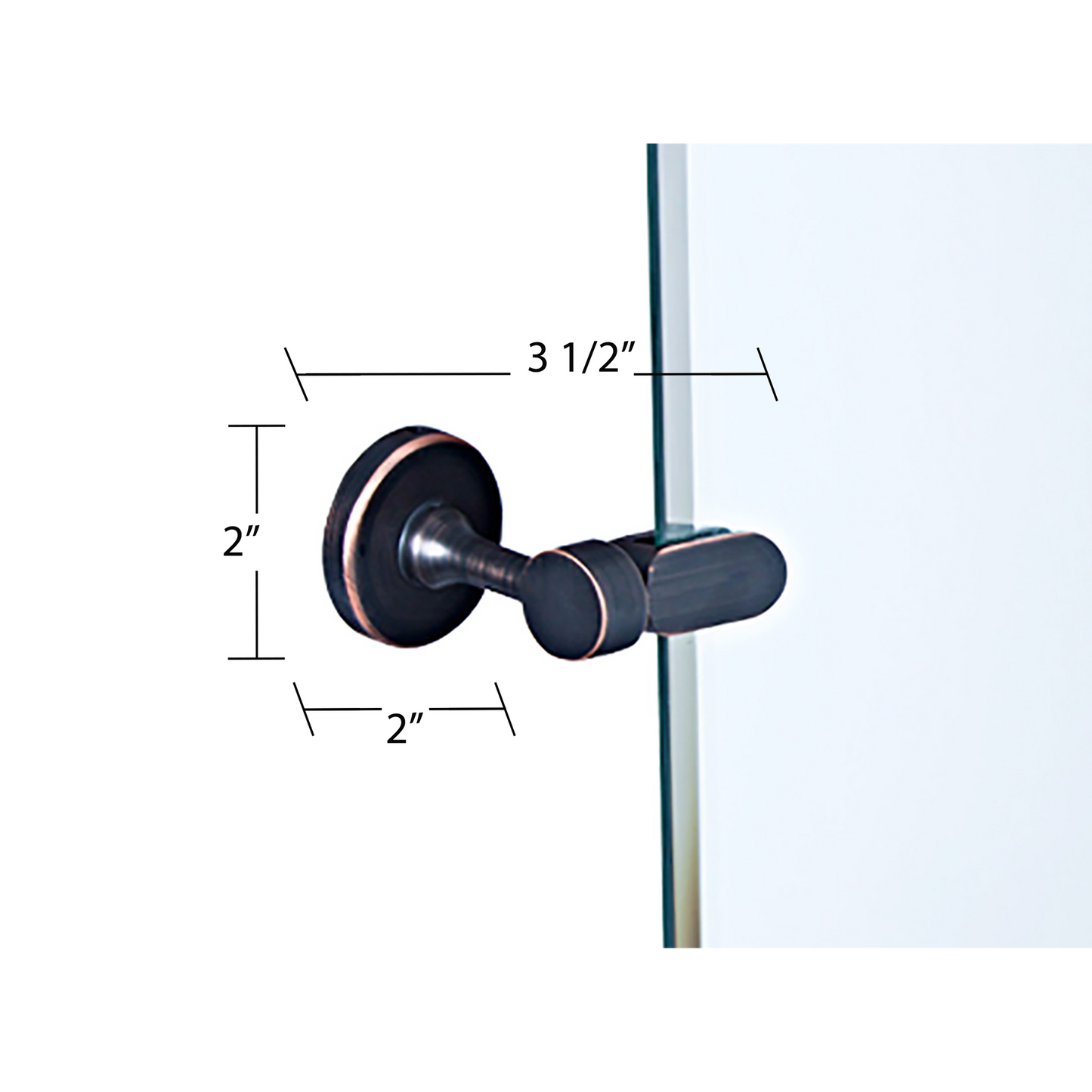 Dreamwerks 21" x 24" Oil-Rubbed Bronze Rectangular Frameless Pivot Mirror
