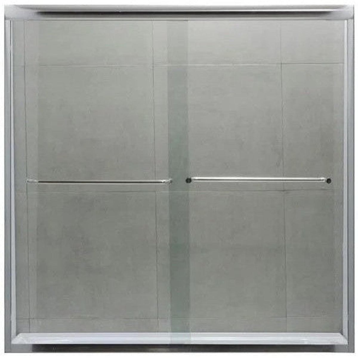 Dreamwerks 60" x 60" Polished Chrome Semi Framed Bypass Shower Door