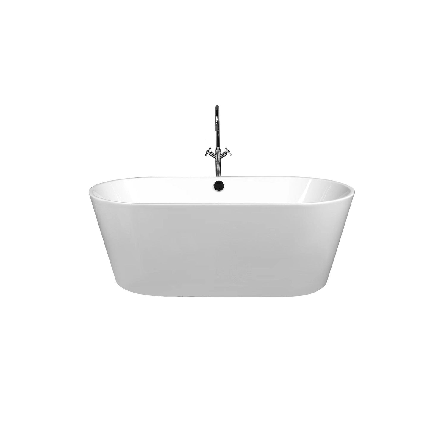 Duko Sky Sea 67" Round White Acrylic Bathtub