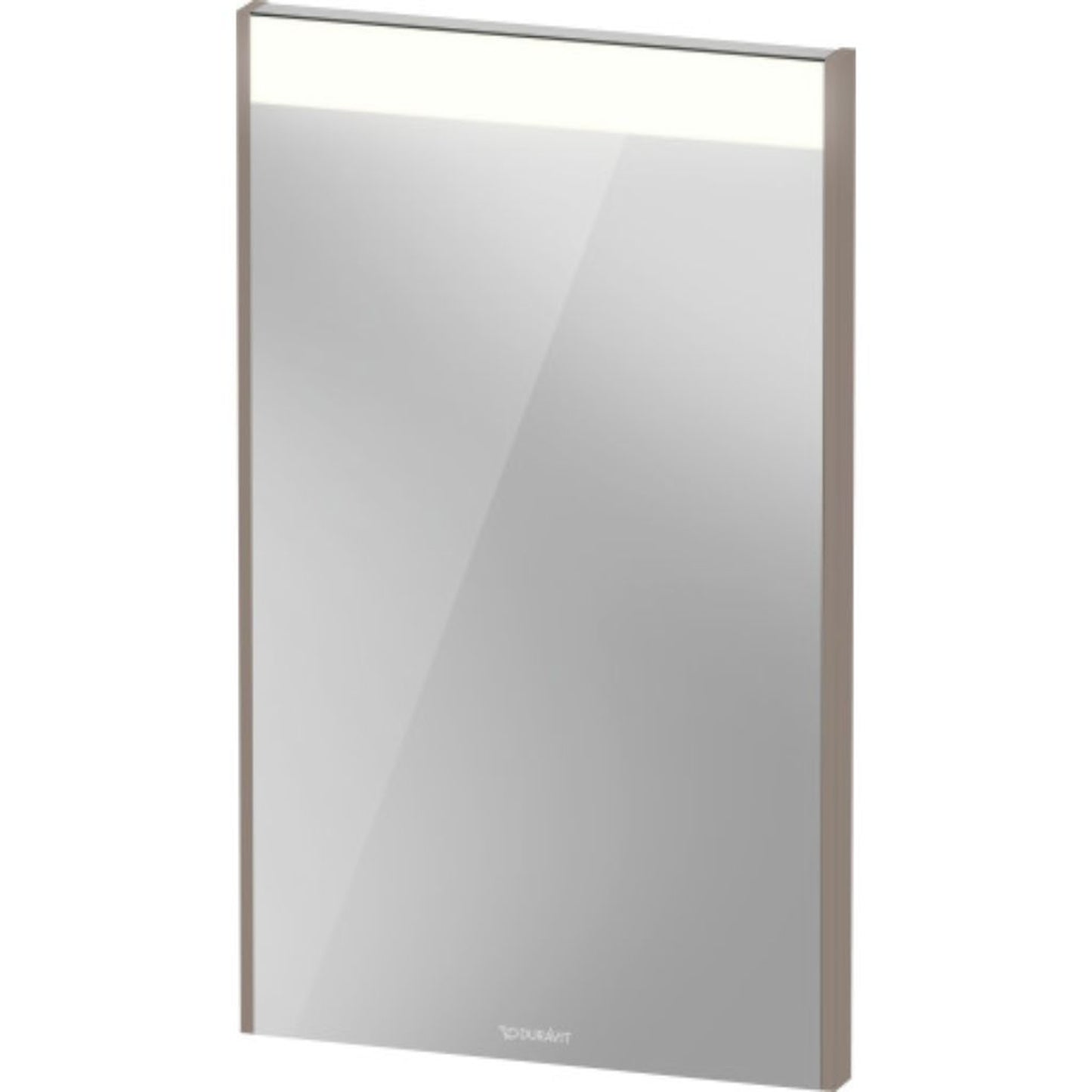 Duravit Brioso 17" x 28" x 1" Mirror With Lighting Basalt Matt