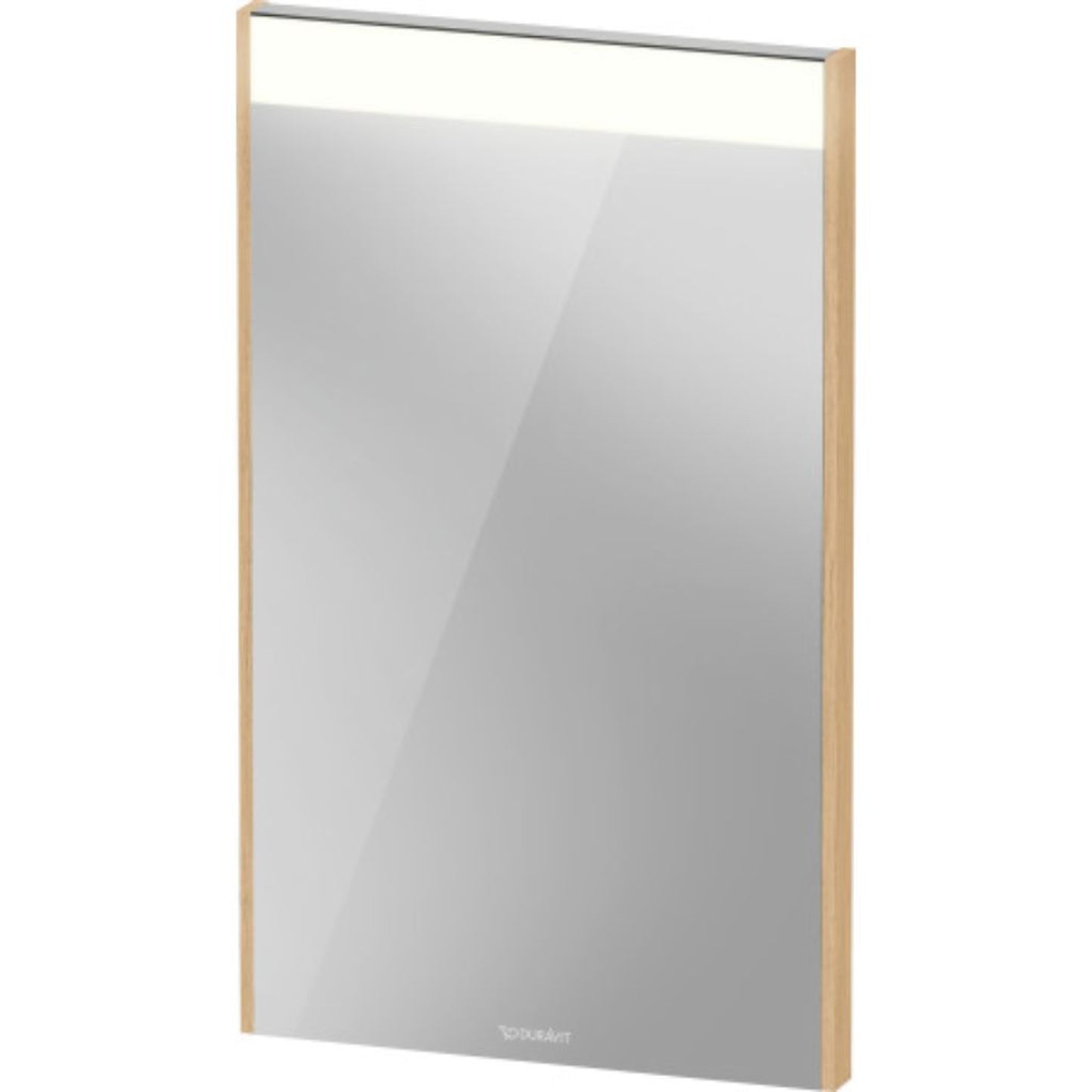 Duravit Brioso 17" x 28" x 1" Mirror With Lighting Natural Oak