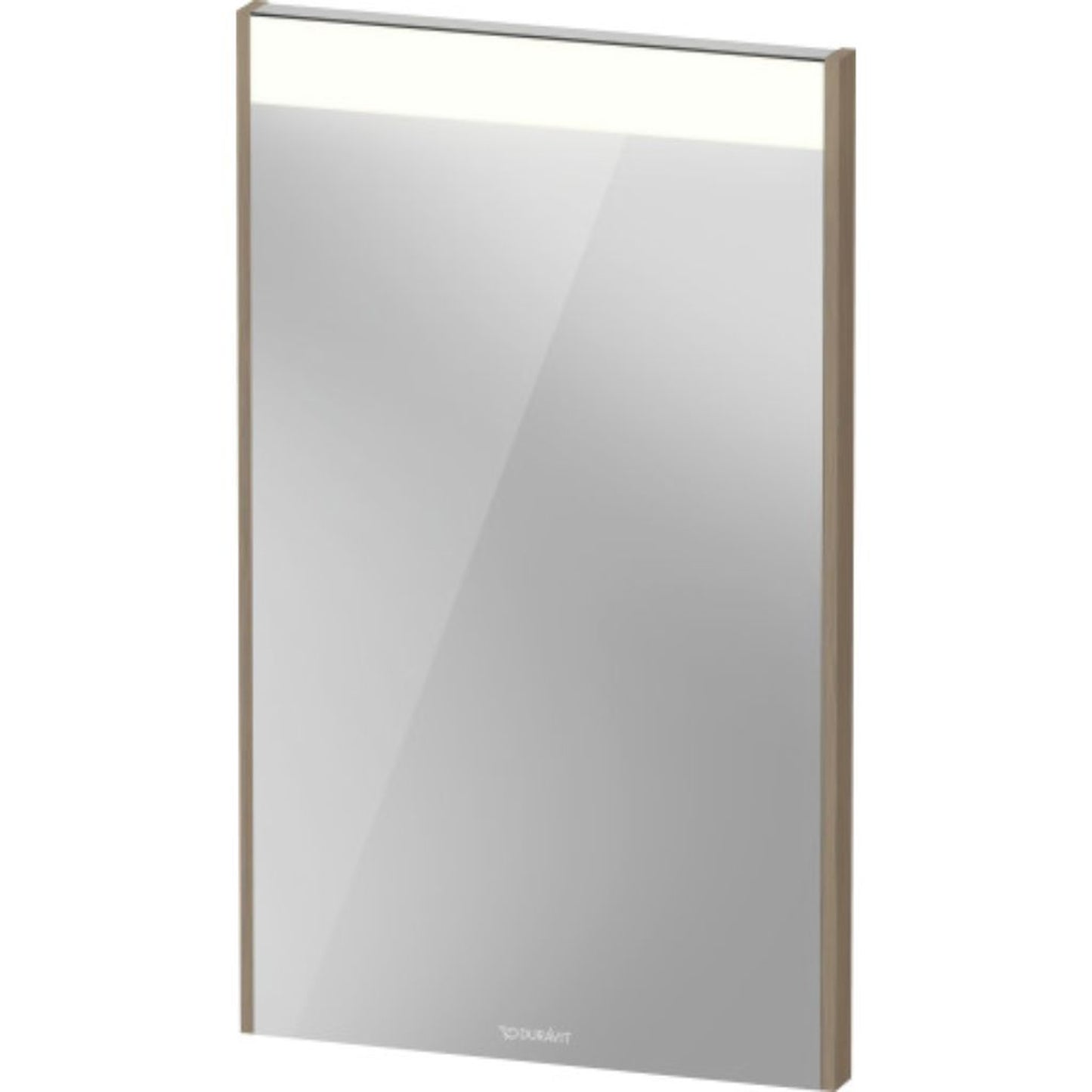 Duravit Brioso 17" x 28" x 1" Mirror With Lighting Oak Terra