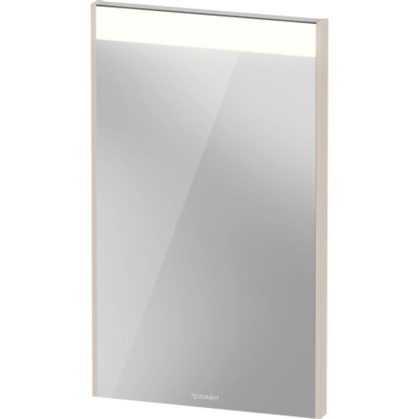 Duravit Brioso 17" x 28" x 1" Mirror With Lighting Taupe