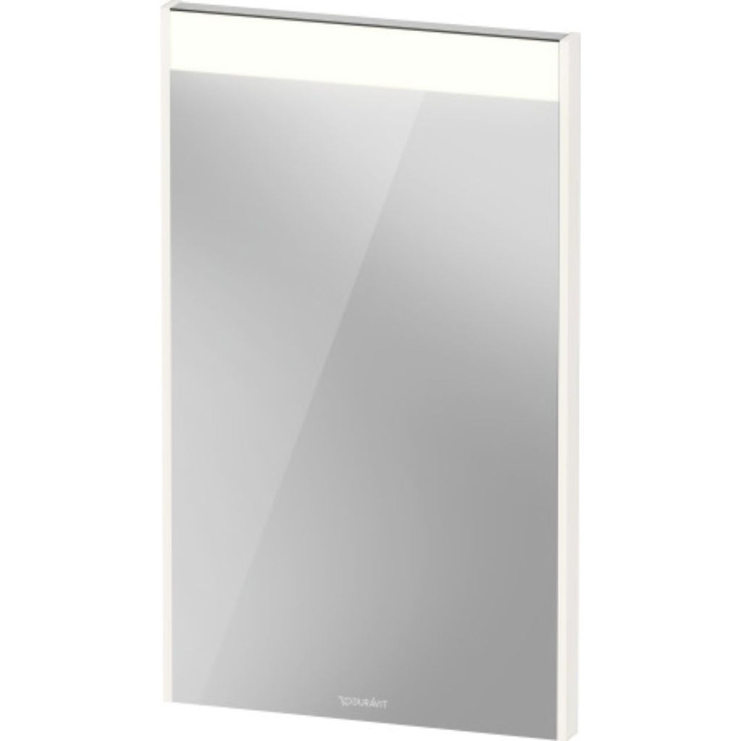 Duravit Brioso 17" x 28" x 1" Mirror With Lighting White High Gloss