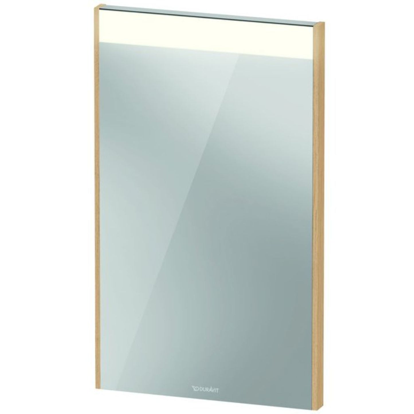Duravit Brioso 17" x 28" x 2" Mirror With Lighting Natural Oak