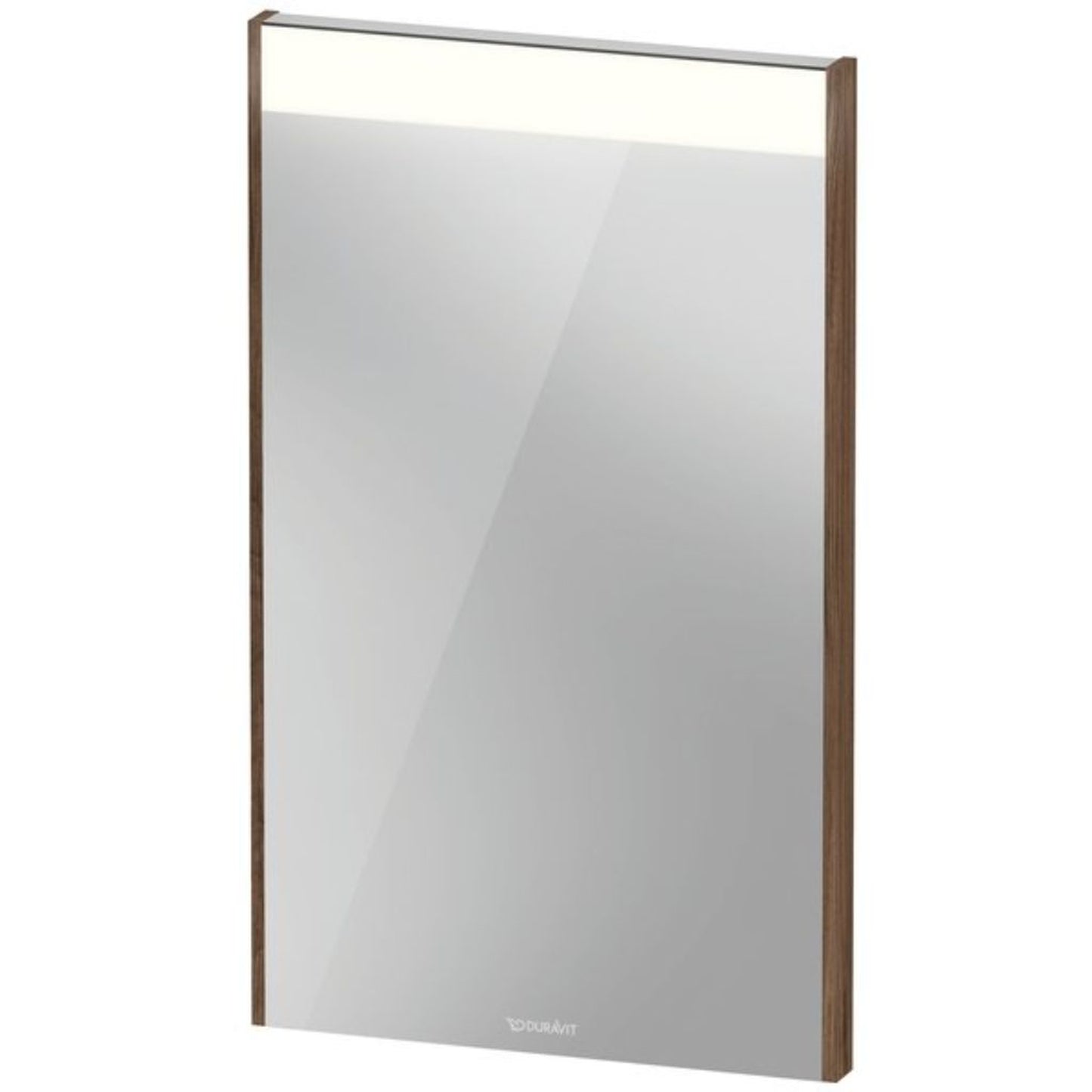 Duravit Brioso 17" x 28" x 2" Mirror With Lighting Walnut Dark