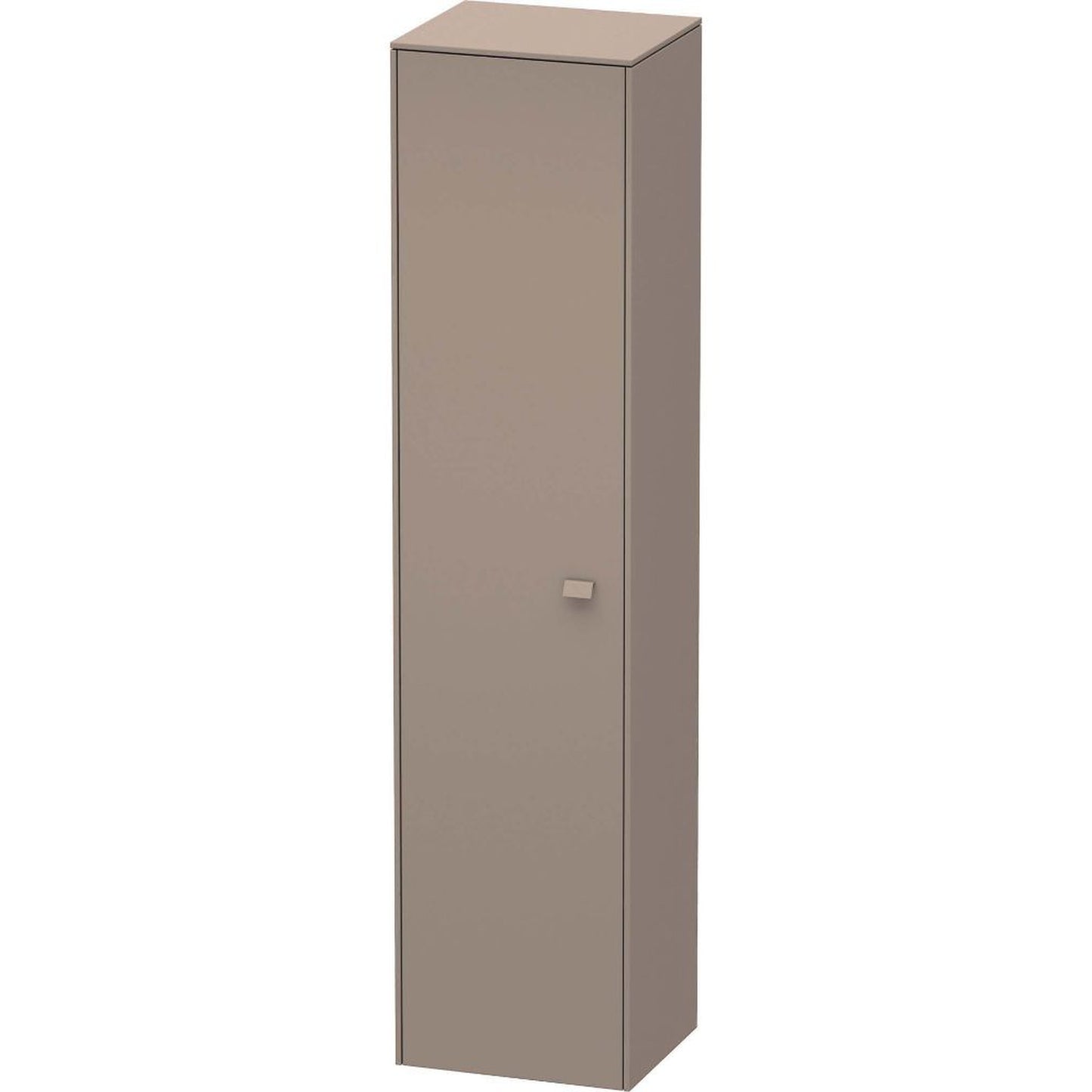Duravit Brioso 17" x 70" x 14" Tall Cabinet With Left Door in Basalt Matt