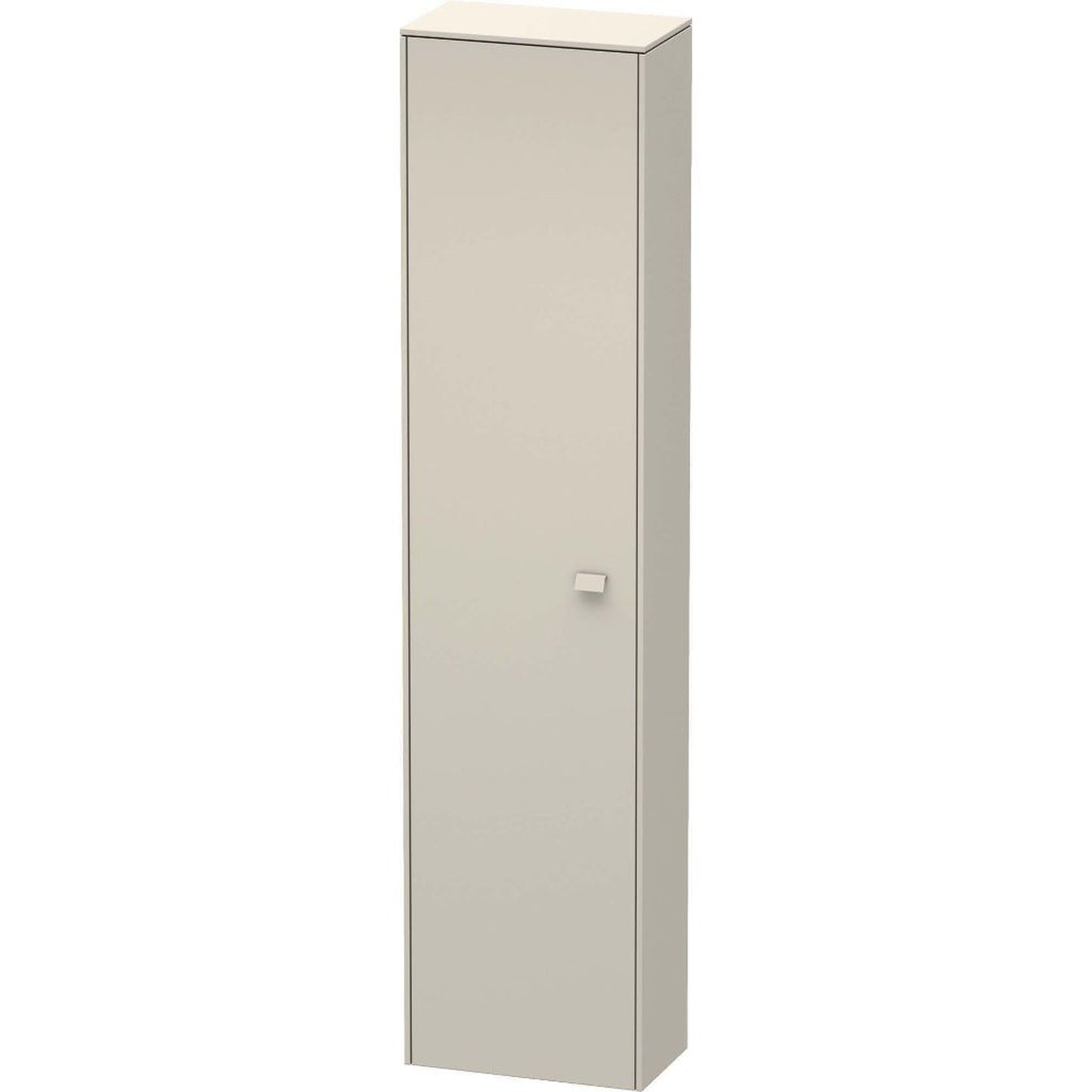 Duravit Brioso 17" x 70" x 9" Tall Cabinet With Left Door in Taupe