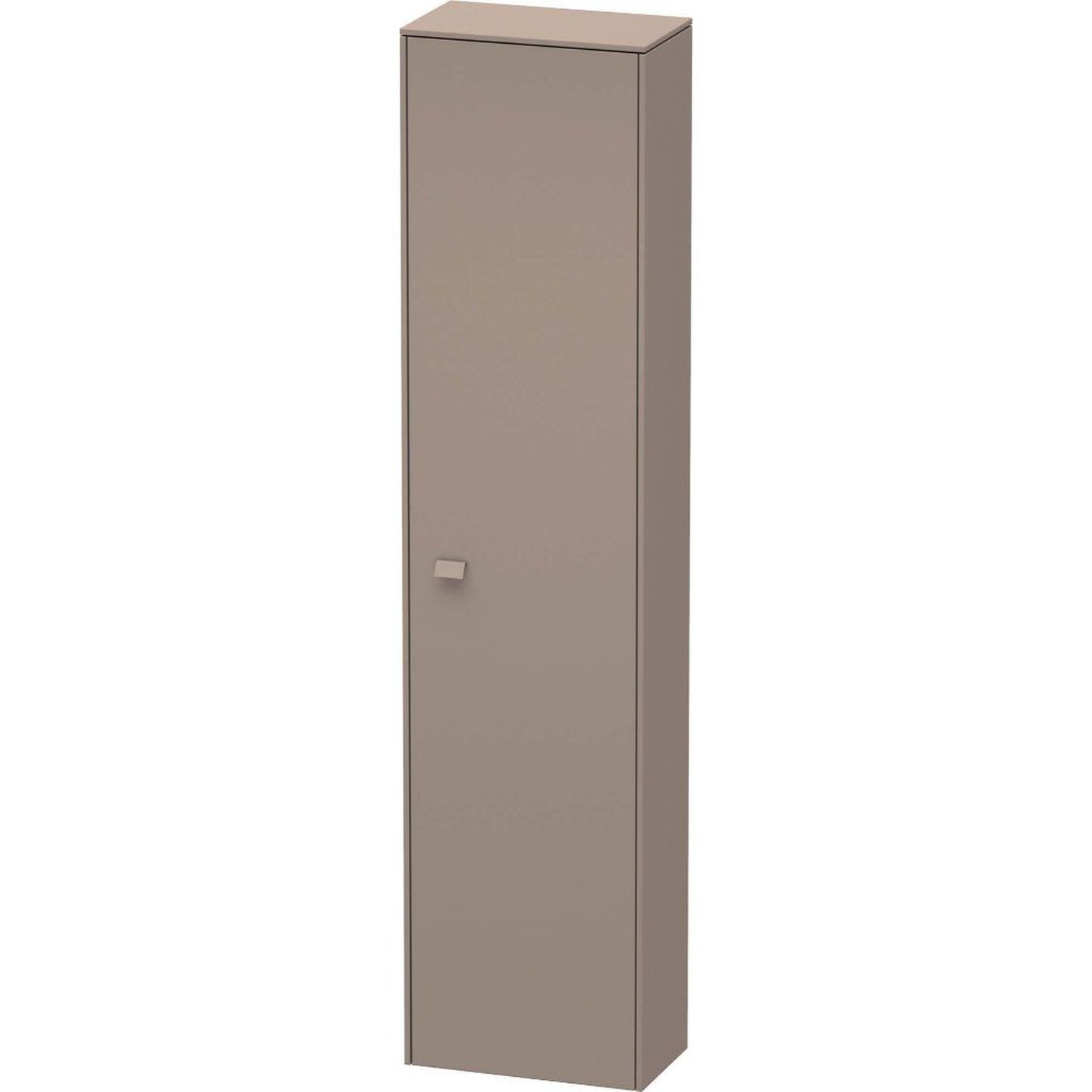 Duravit Brioso 17" x 70" x 9" Tall Cabinet With Right Door in Basalt Matt