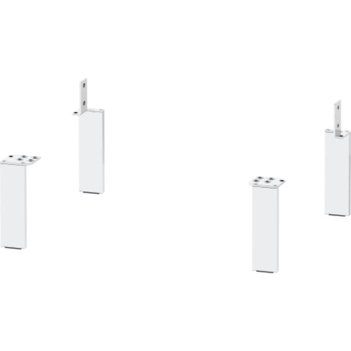 Duravit Brioso 2" x 6" Leg Lacquered 4-Pieces White Matt