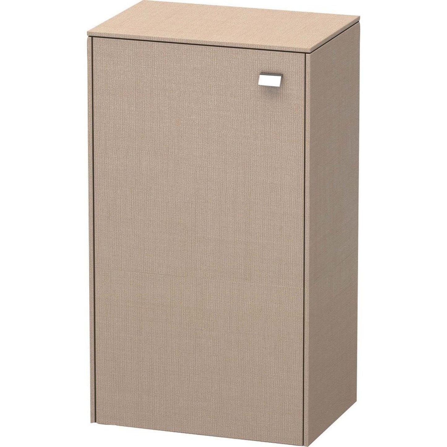 Duravit Brioso 20" x 36" x 14" Semi Tall Cabinet With Left Door in Linen and Chrome Handle