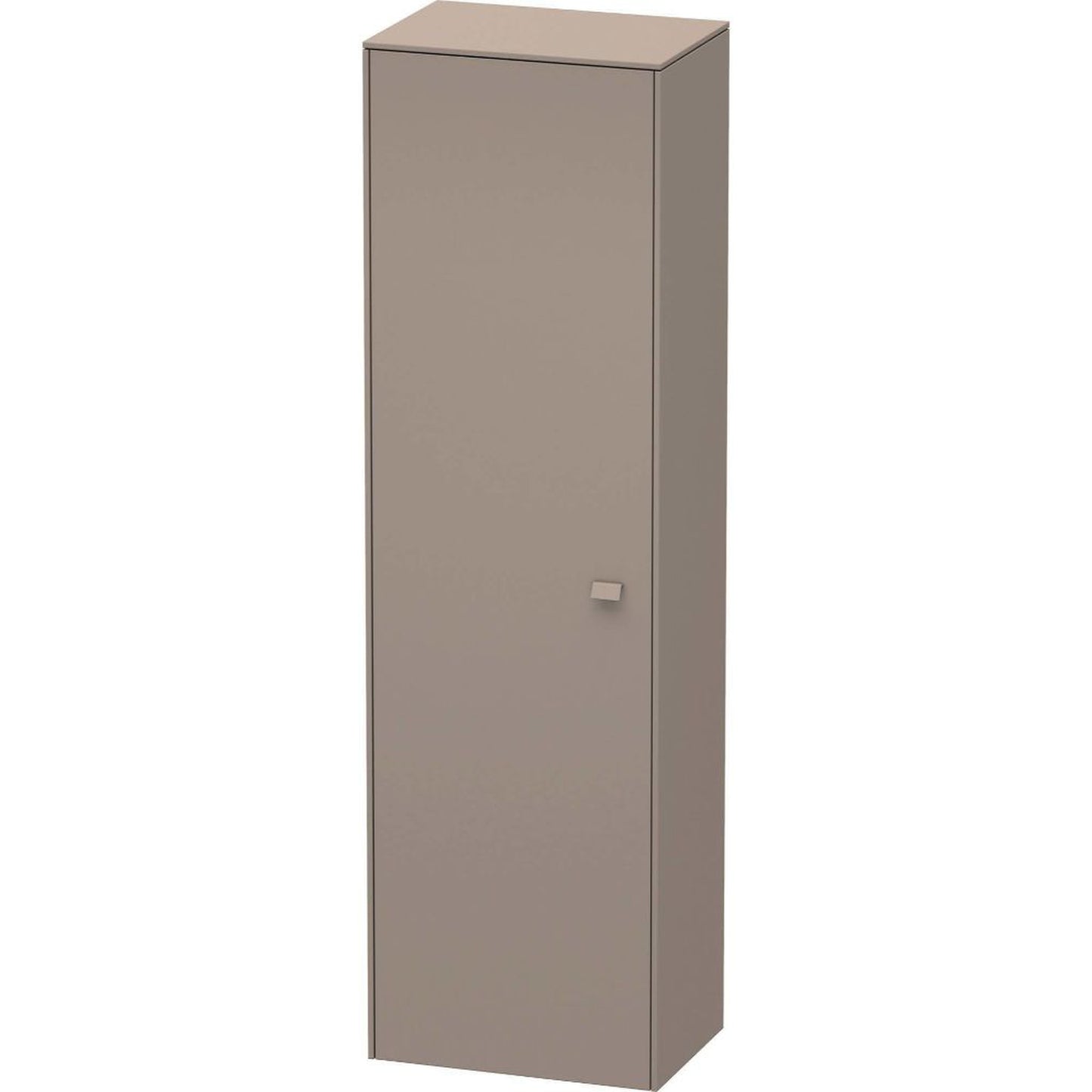 Duravit Brioso 20" x 70" x 14" Tall Cabinet With Left Door in Basalt Matt