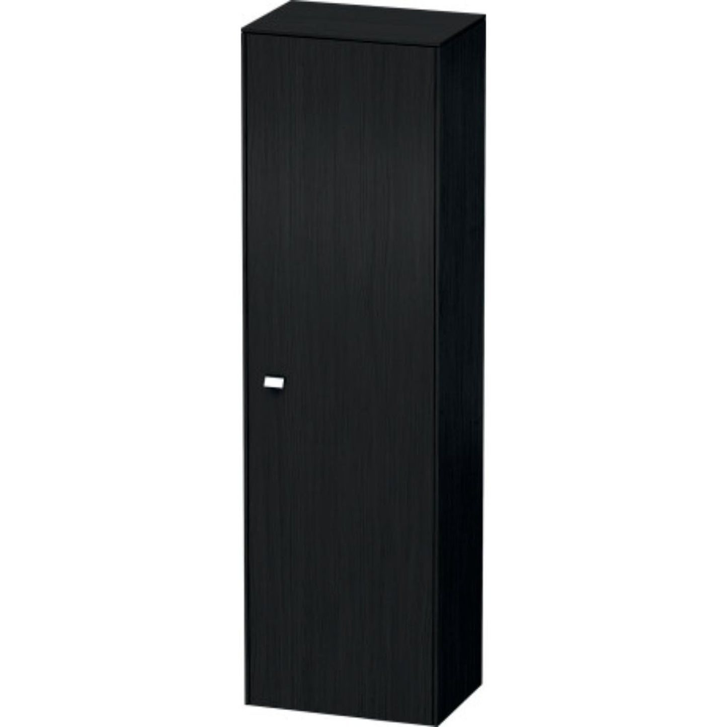 Duravit Brioso 20" x 70" x 14" Tall Cabinet With Right Door in Black Oak and Chrome Handle