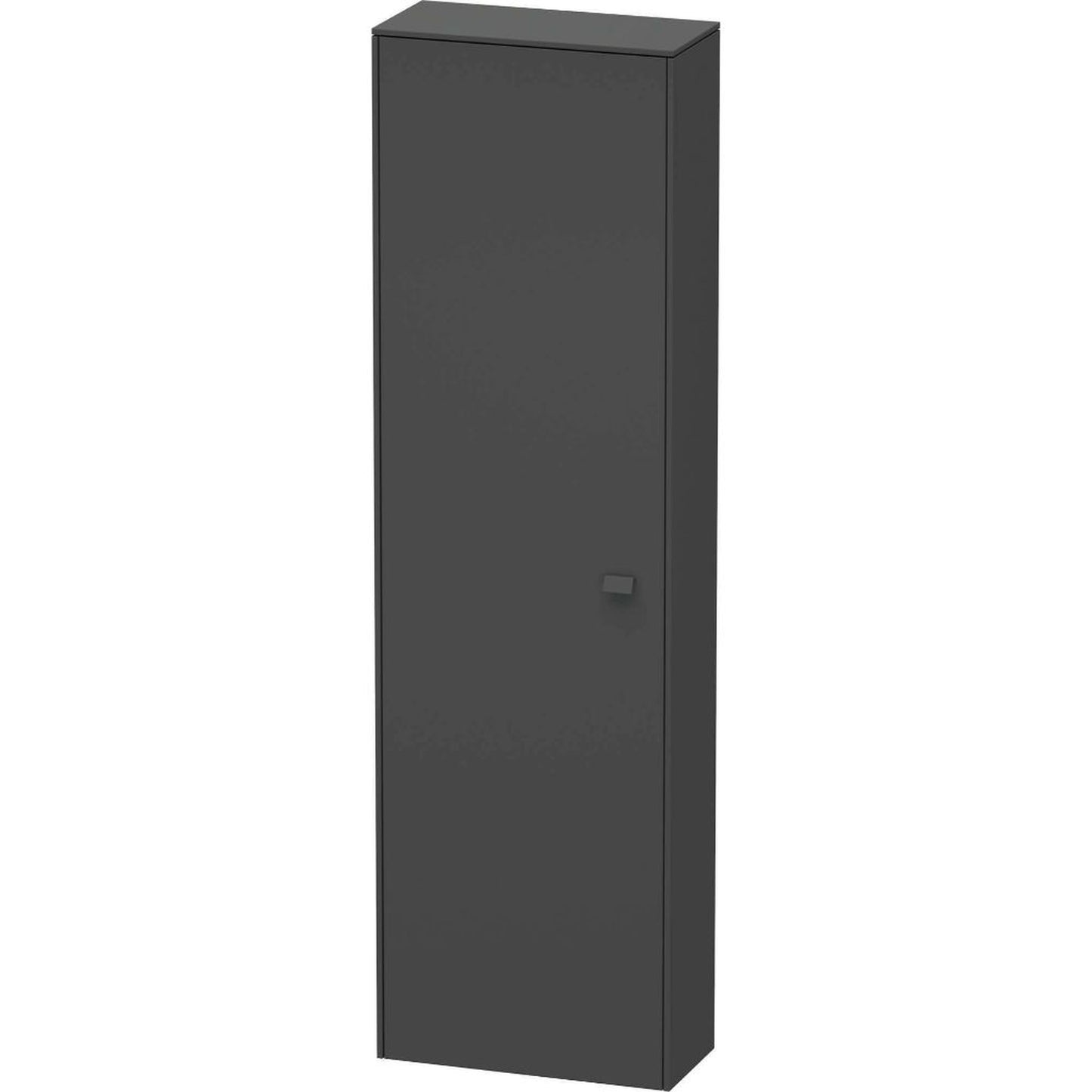 Duravit Brioso 20" x 70" x 9" Tall Cabinet With Left Door in Graphite Matt
