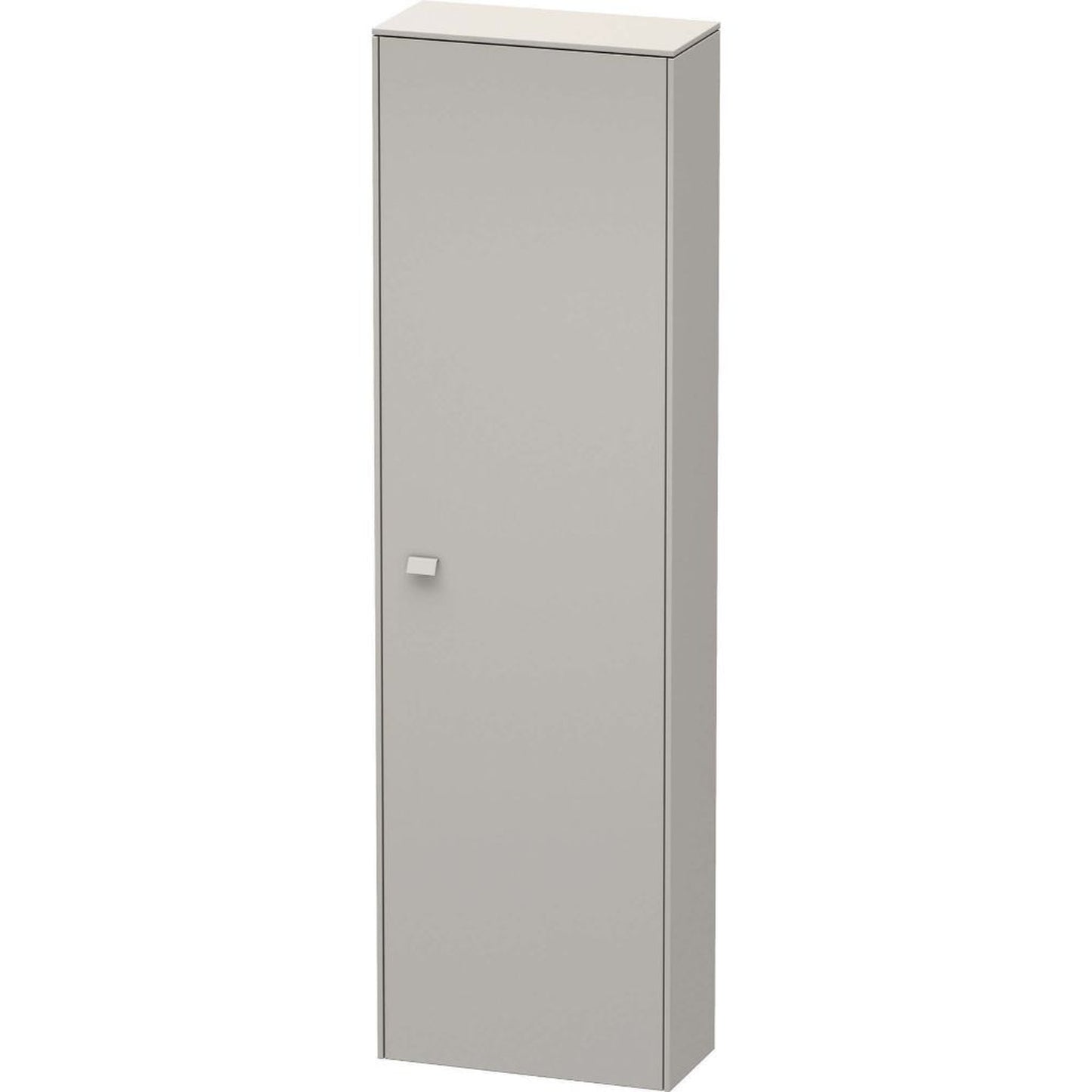 Duravit Brioso 20" x 70" x 9" Tall Cabinet With Right Door in Concrete Grey Matt