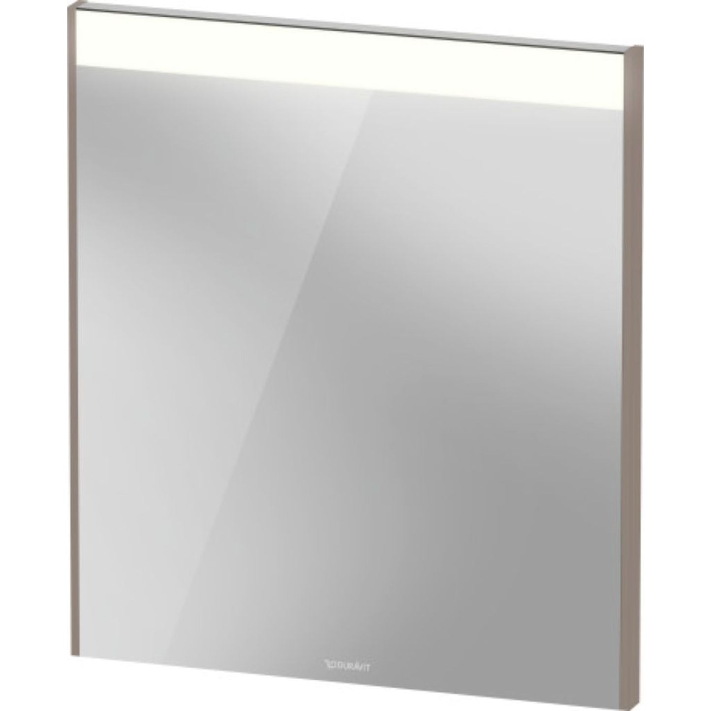 Duravit Brioso 24" x 28" x 1" Mirror With Lighting Basalt Matt