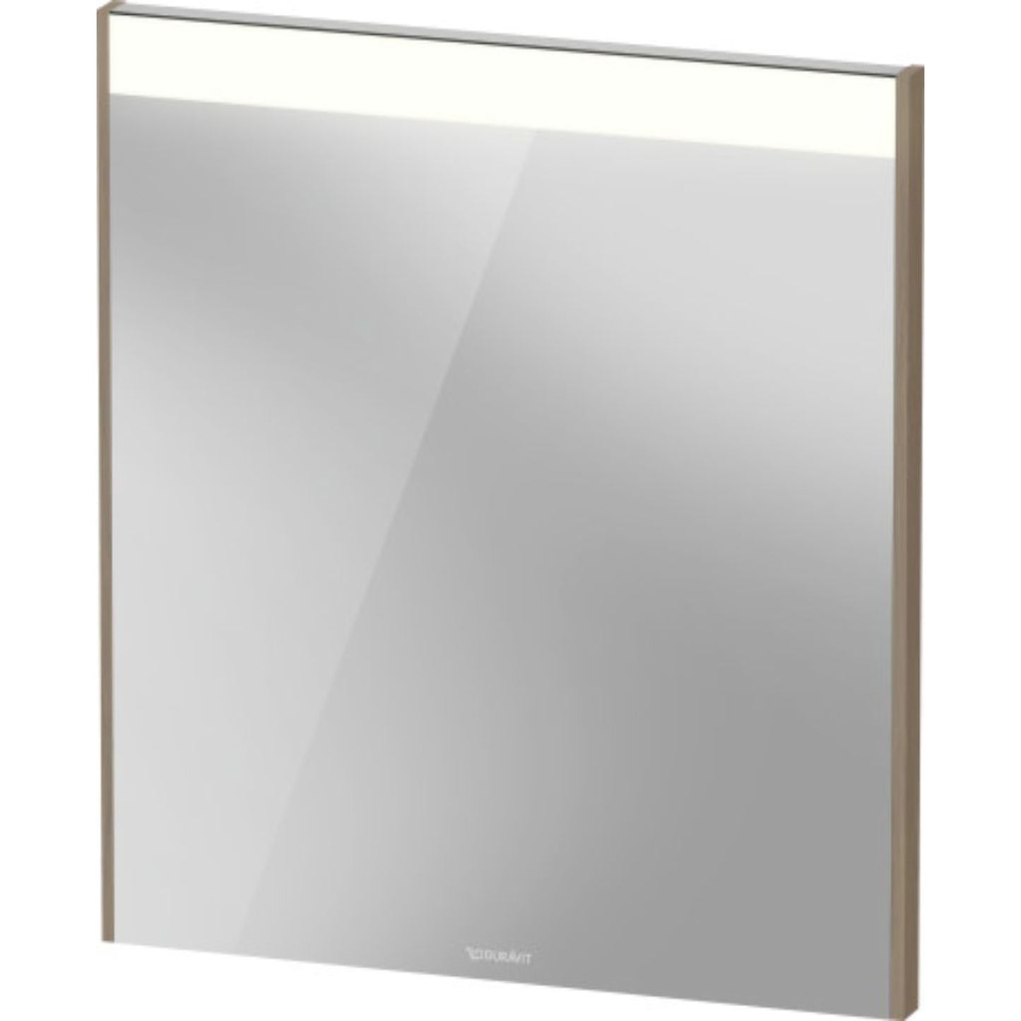 Duravit Brioso 24" x 28" x 1" Mirror With Lighting Oak Terra