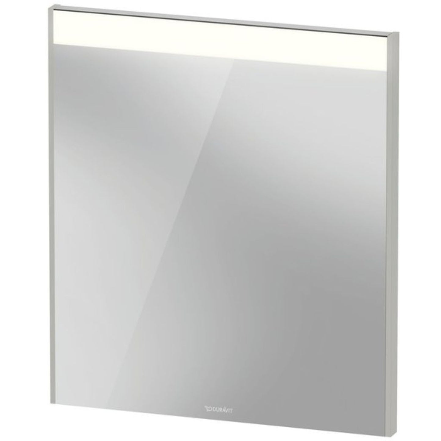 Duravit Brioso 24" x 28" x 2" Mirror With Lighting Concrete Grey Matt
