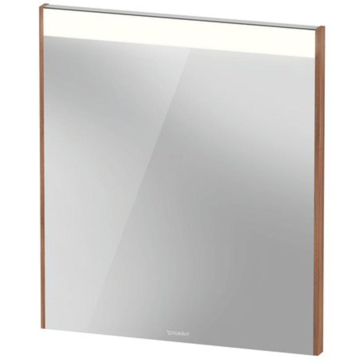 Duravit Brioso 24" x 28" x 2" Mirror With Lighting Natural Walnut
