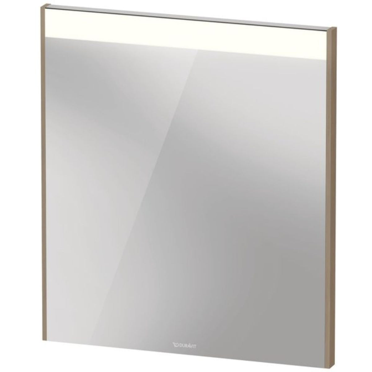 Duravit Brioso 24" x 28" x 2" Mirror With Lighting Oak Terra