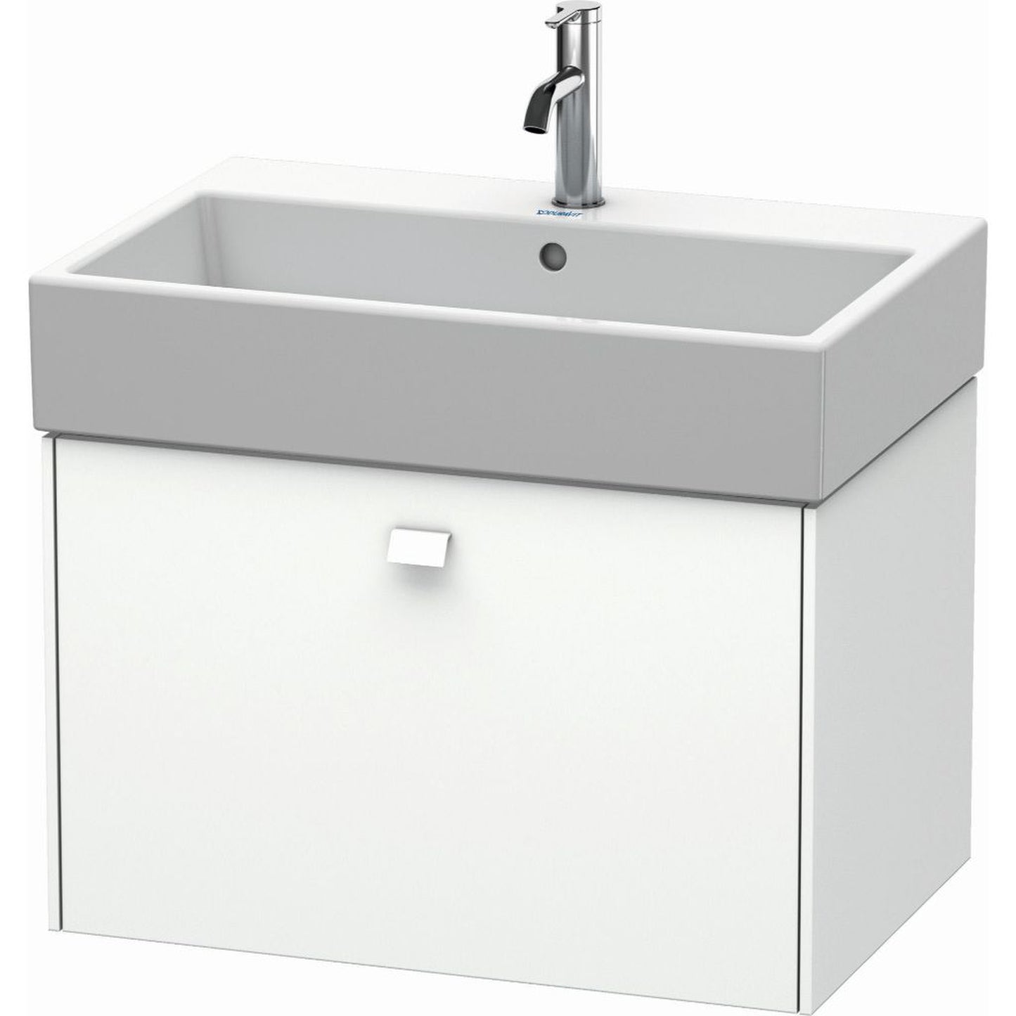 Duravit Brioso 27" x 17" x 18" One Drawer Wall-Mount Vanity Unit in White Matt