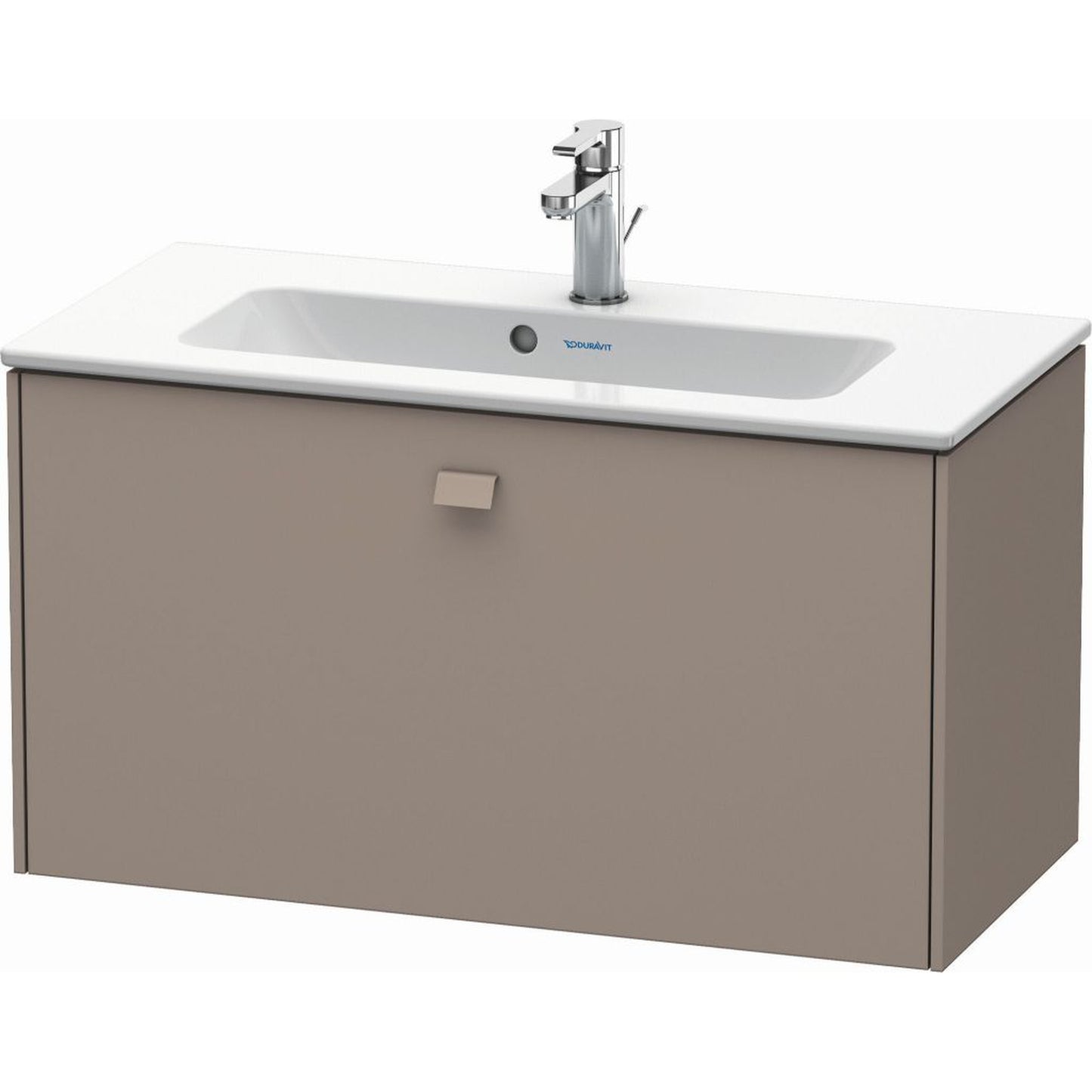 Duravit Brioso 32" x 17" x 15" One Drawer Wall-Mount Vanity Unit in Basalt Matt