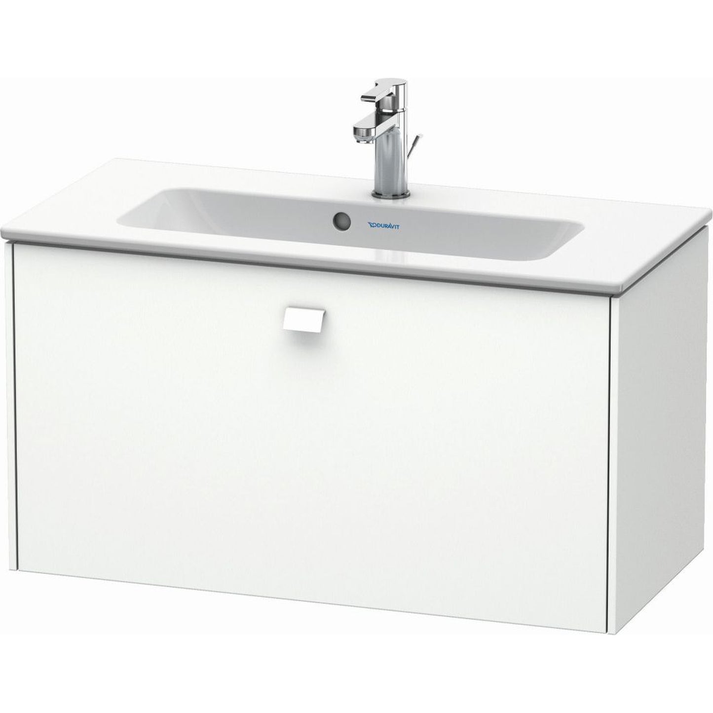 Duravit Brioso 32" x 17" x 15" One Drawer Wall-Mount Vanity Unit in White Matt