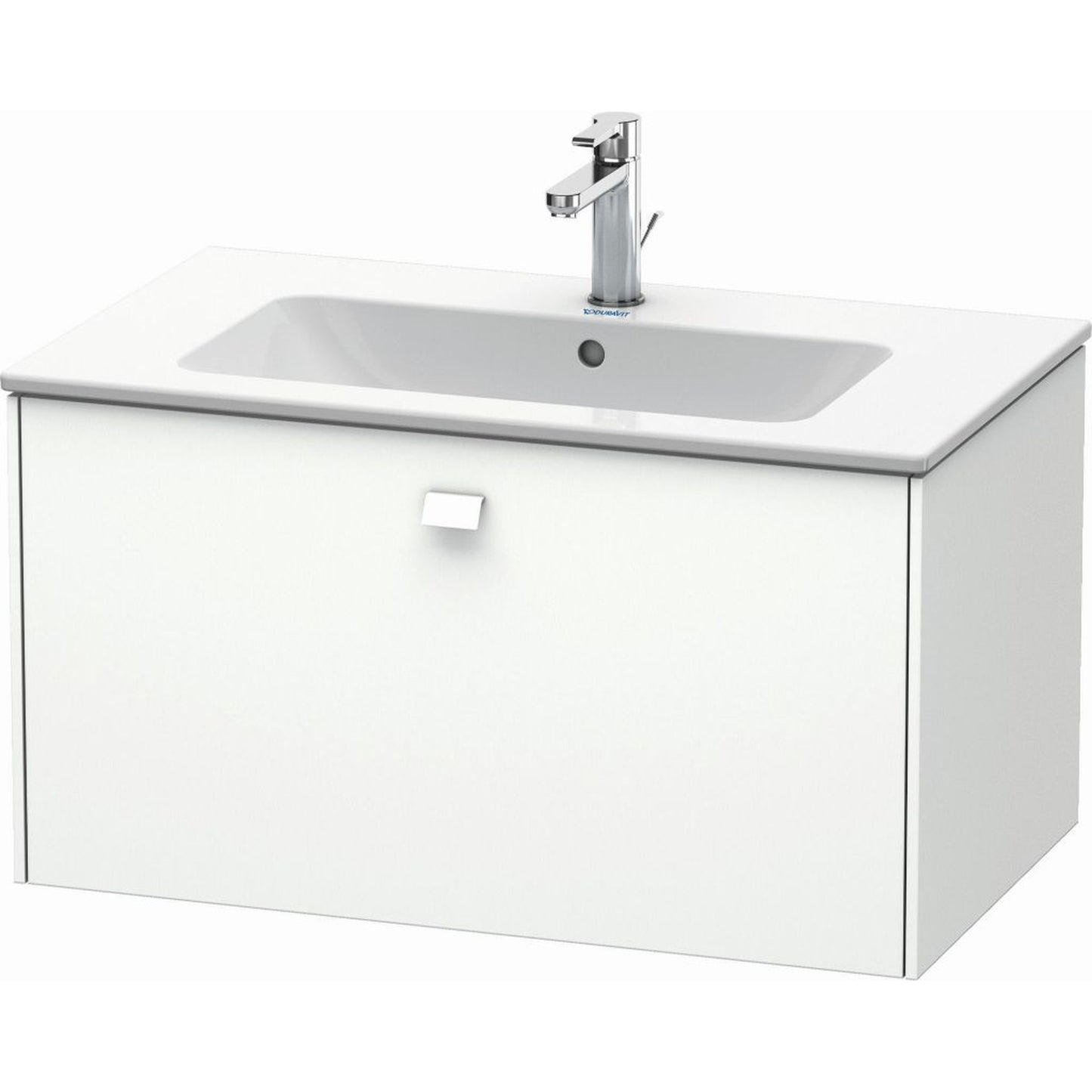 Duravit Brioso 32" x 17" x 19" One Drawer Wall-Mount Vanity Unit in White Matt