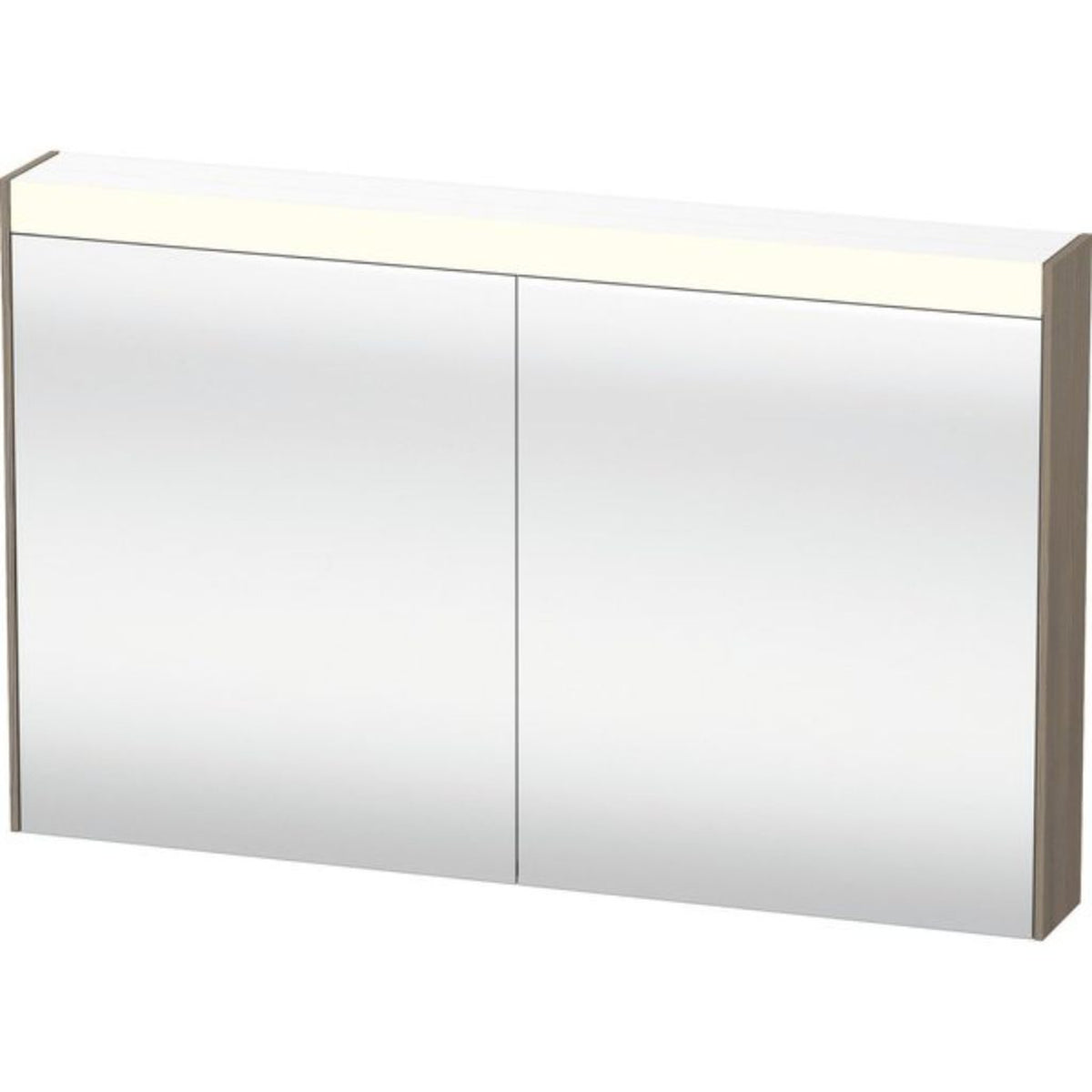 Duravit Brioso 48" x 30" x 6" Mirror Cabinet With Lighting Oak Terra