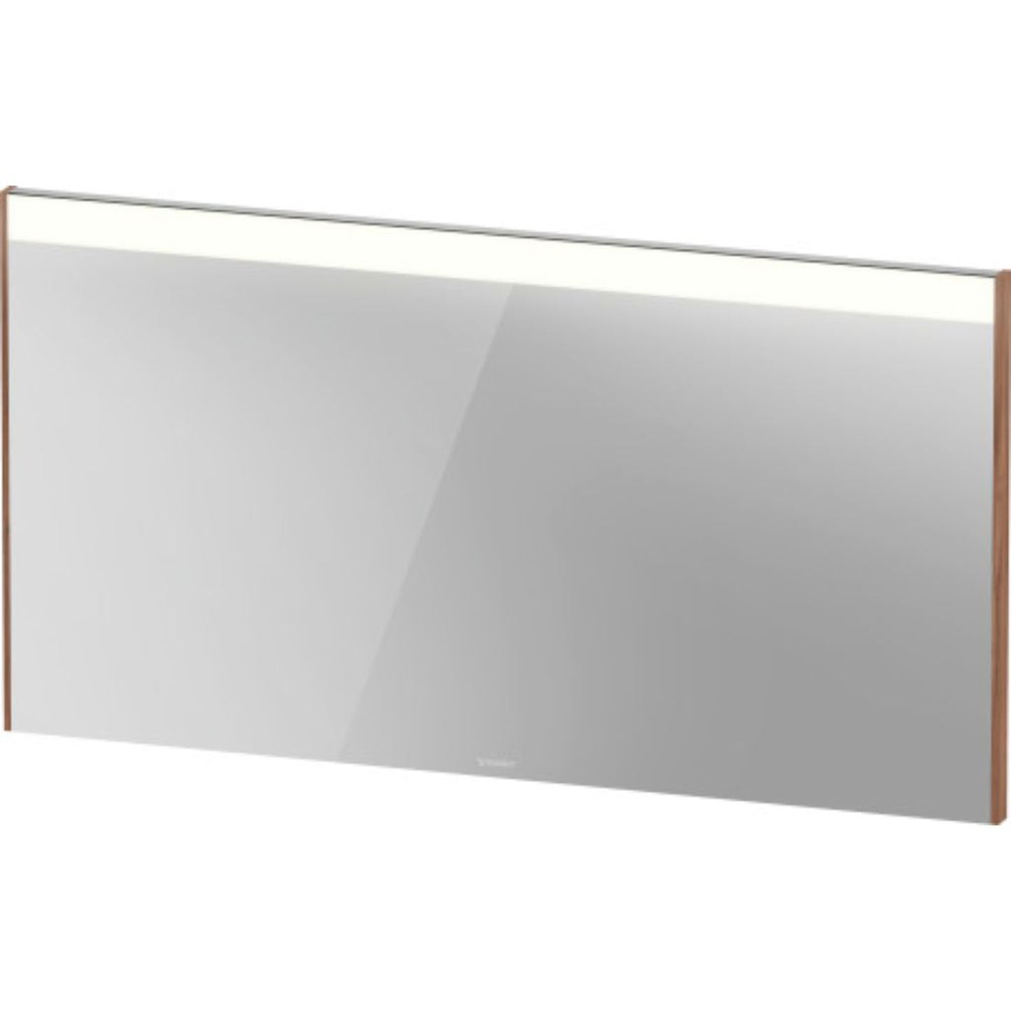 Duravit Brioso 52" x 28" x 1" Mirror With Lighting Natural Walnut