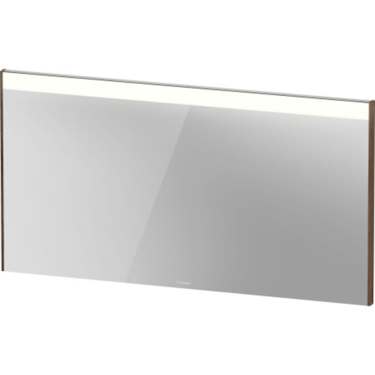 Duravit Brioso 52" x 28" x 1" Mirror With Lighting Walnut Dark