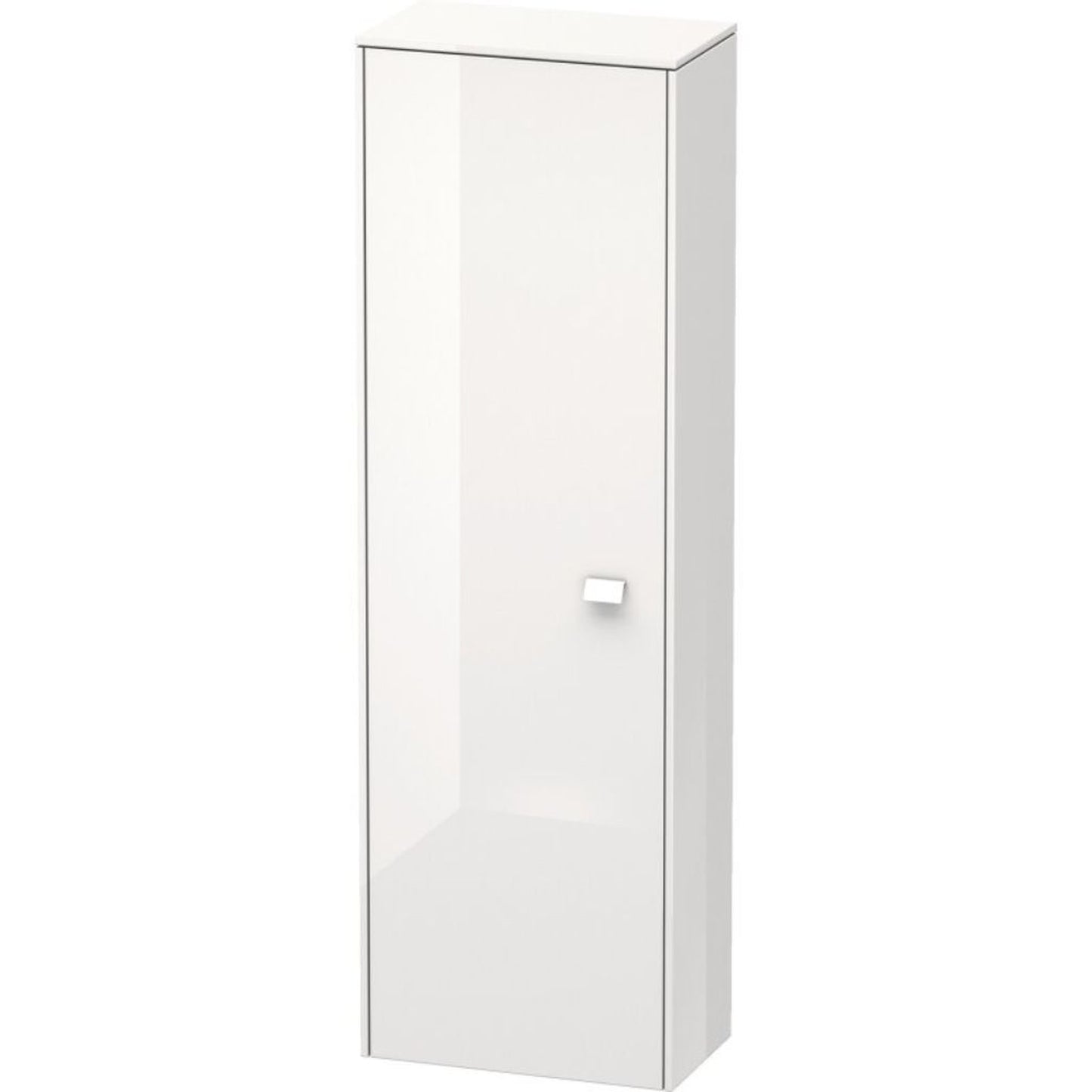 Duravit Brioso BR1300 17" x 52" x 9" Semi Tall Cabinet With Left Door in White High Gloss