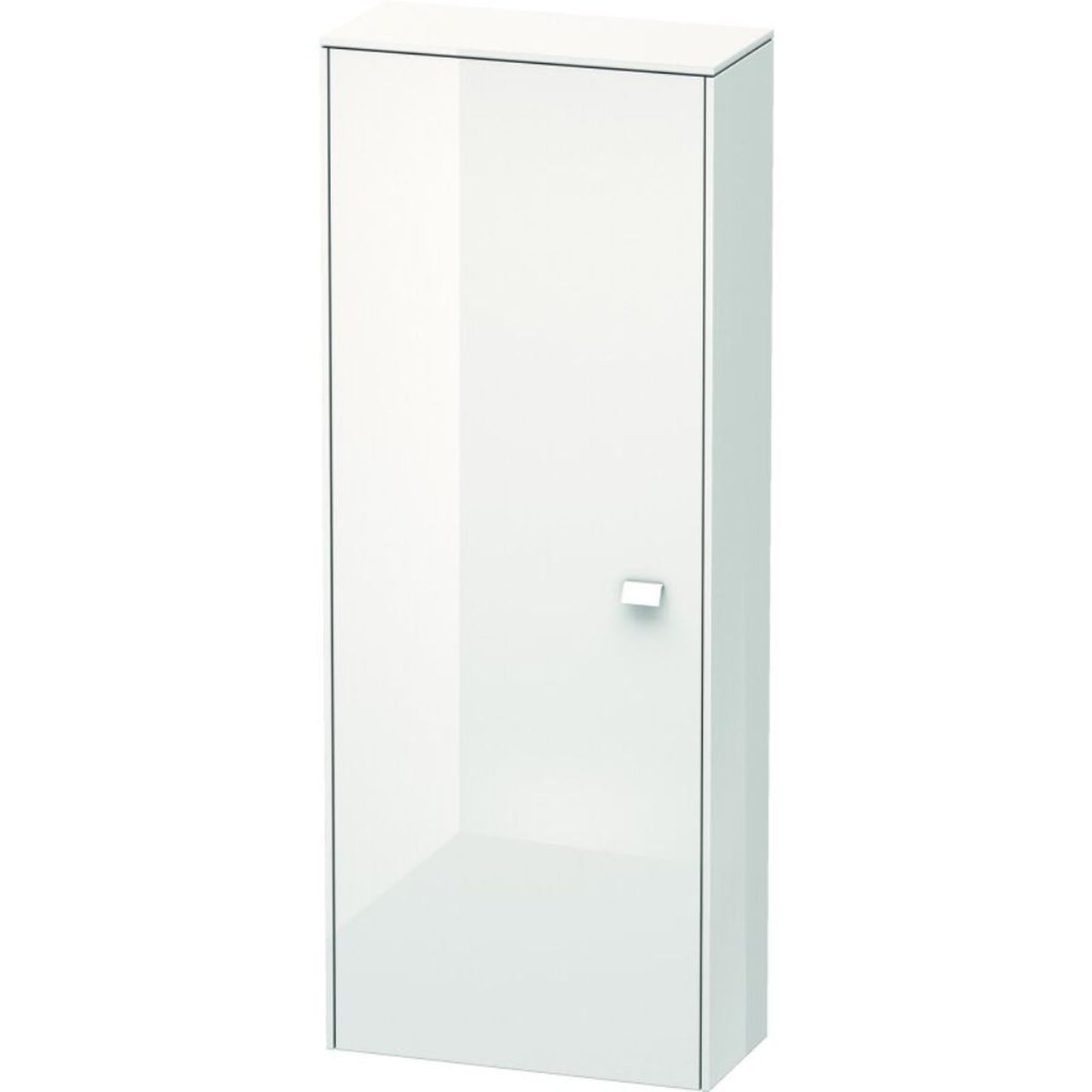 Duravit Brioso BR1301 20" x 52" x 9" Semi Tall Cabinet With Left Door in White High Gloss