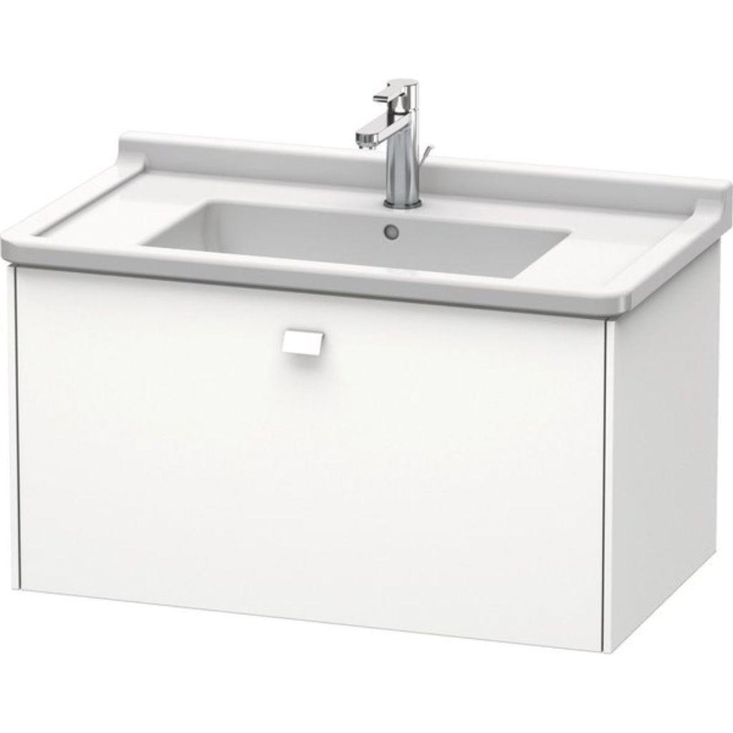 Duravit Brioso BR40420 32" x 18" x 18" One Drawer Wall-Mount Vanity Unit in White Matt