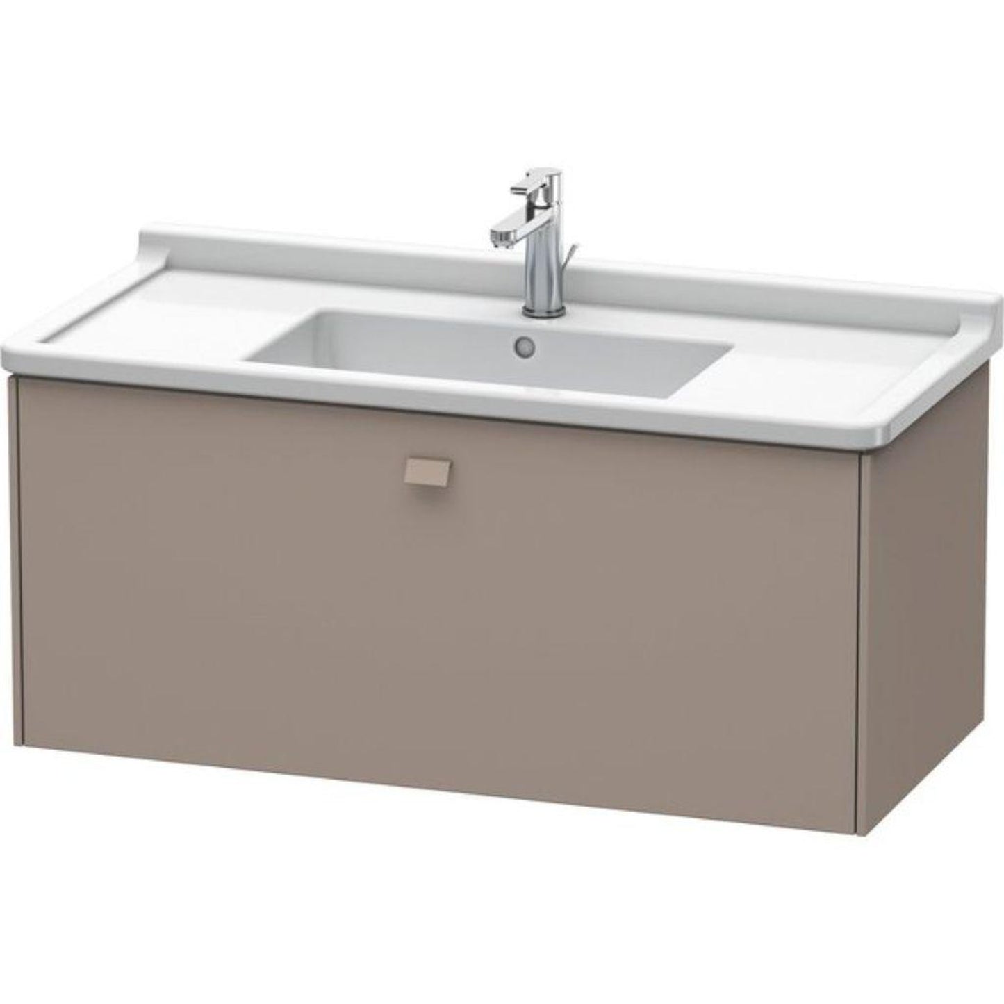 Duravit Brioso BR40430 40" x 18" x 18" One Drawer Wall-Mount Vanity Unit in Basalt Matt