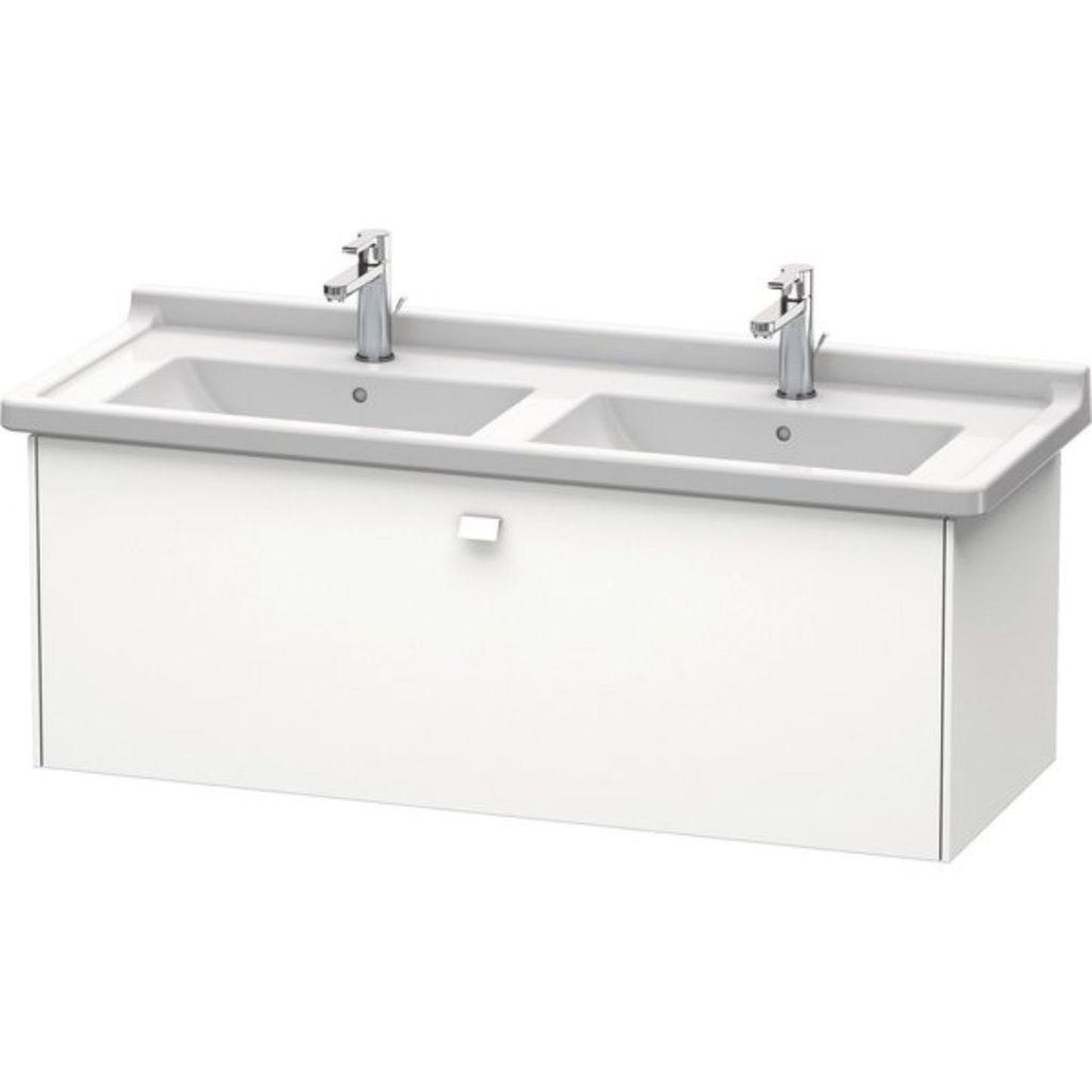 Duravit Brioso BR40440 48" x 18" x 18" One Drawer Wall-Mount Vanity Unit in White Matt