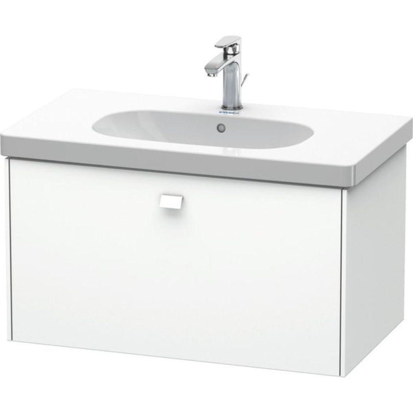 Duravit Brioso BR40460 32" x 18" x 18" One Drawer Wall-Mount Vanity Unit in White Matt